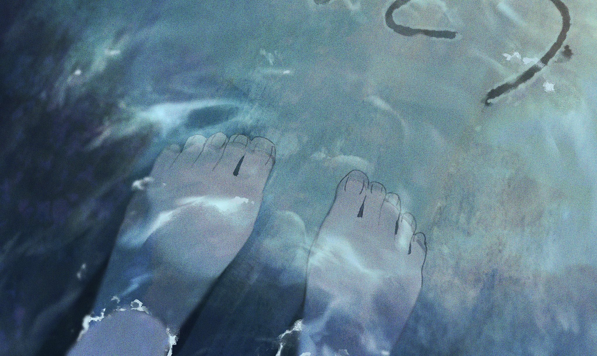 Water Anime Feet Toes 2048x1220