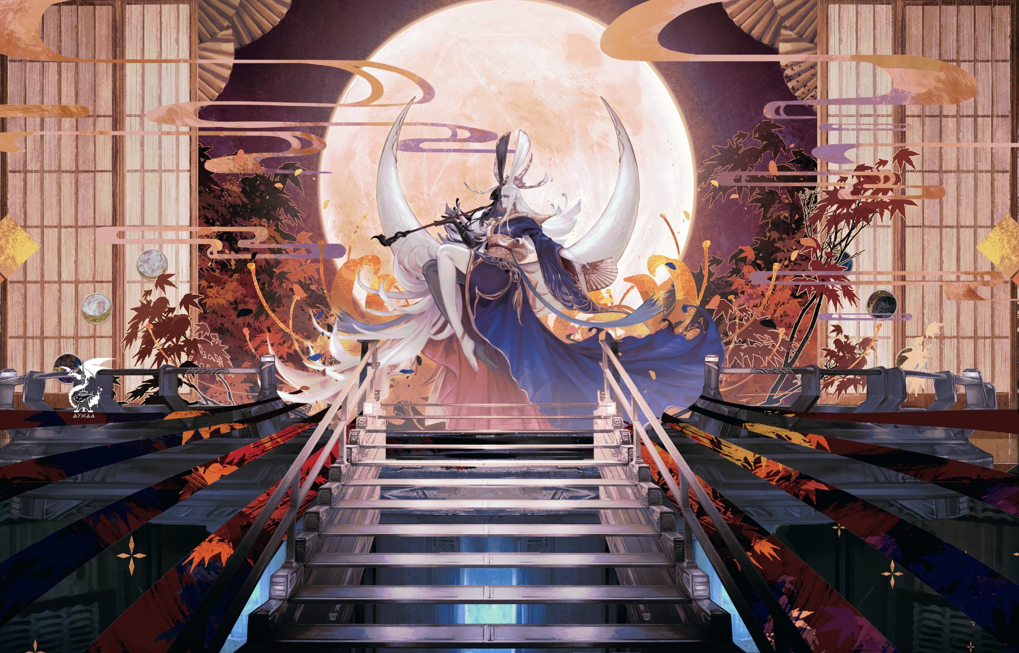 Fantasy Art Artwork Digital Art Video Game Art Final Fantasy Tsukuyomi Final Fantasy XiV 2048x1312