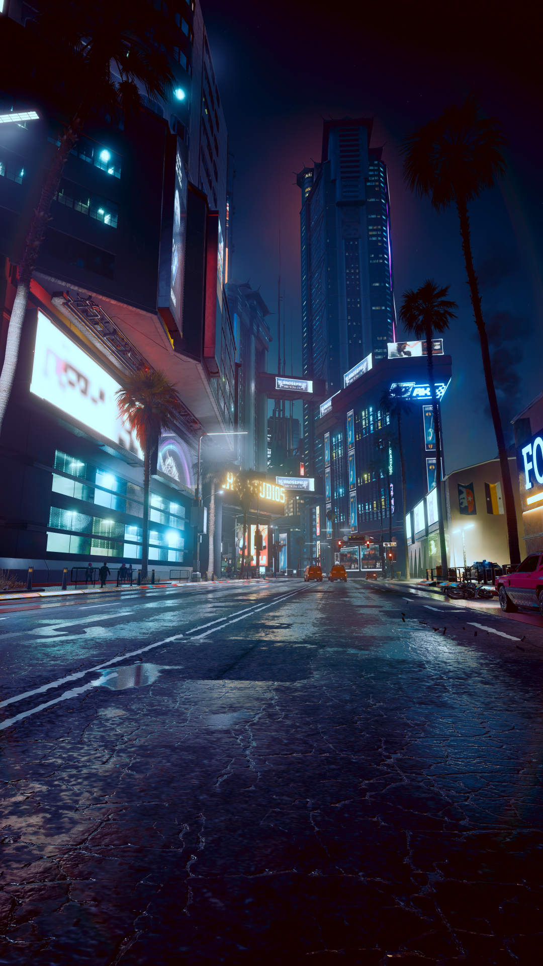 Cyberpunk Cyberpunk 2077 City Lights Building CD Projekt RED 1080x1920