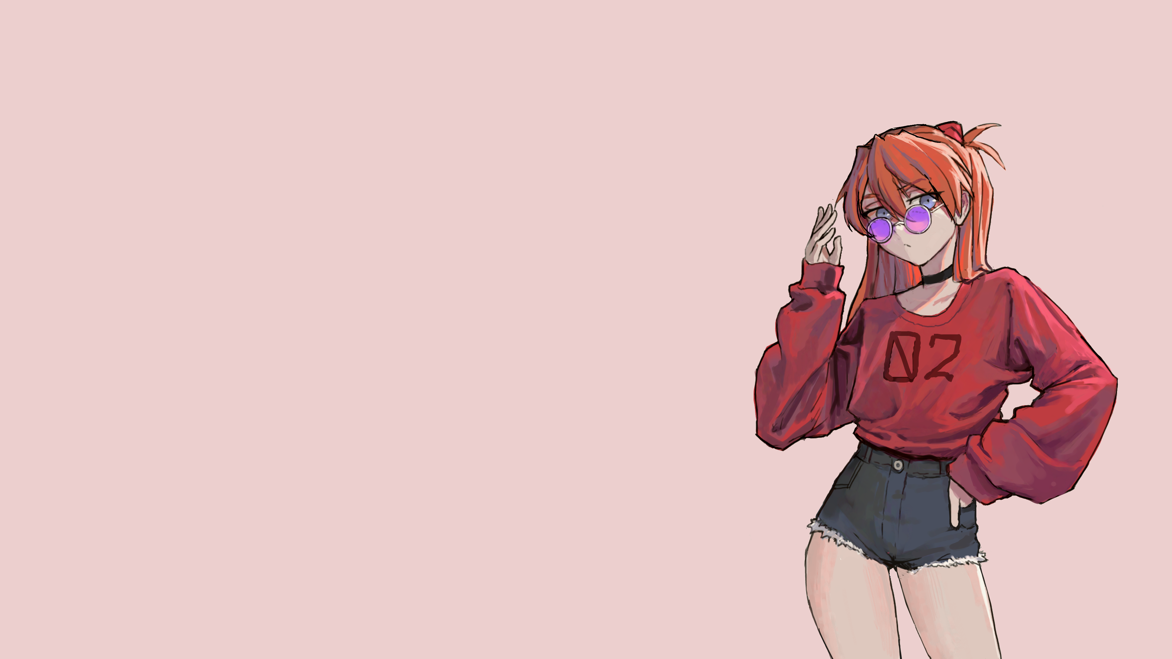 Asuka Langley Soryu Neon Genesis Evangelion Alternate Costume Bangs Blunt Bangs Redhead Long Hair He 3840x2160