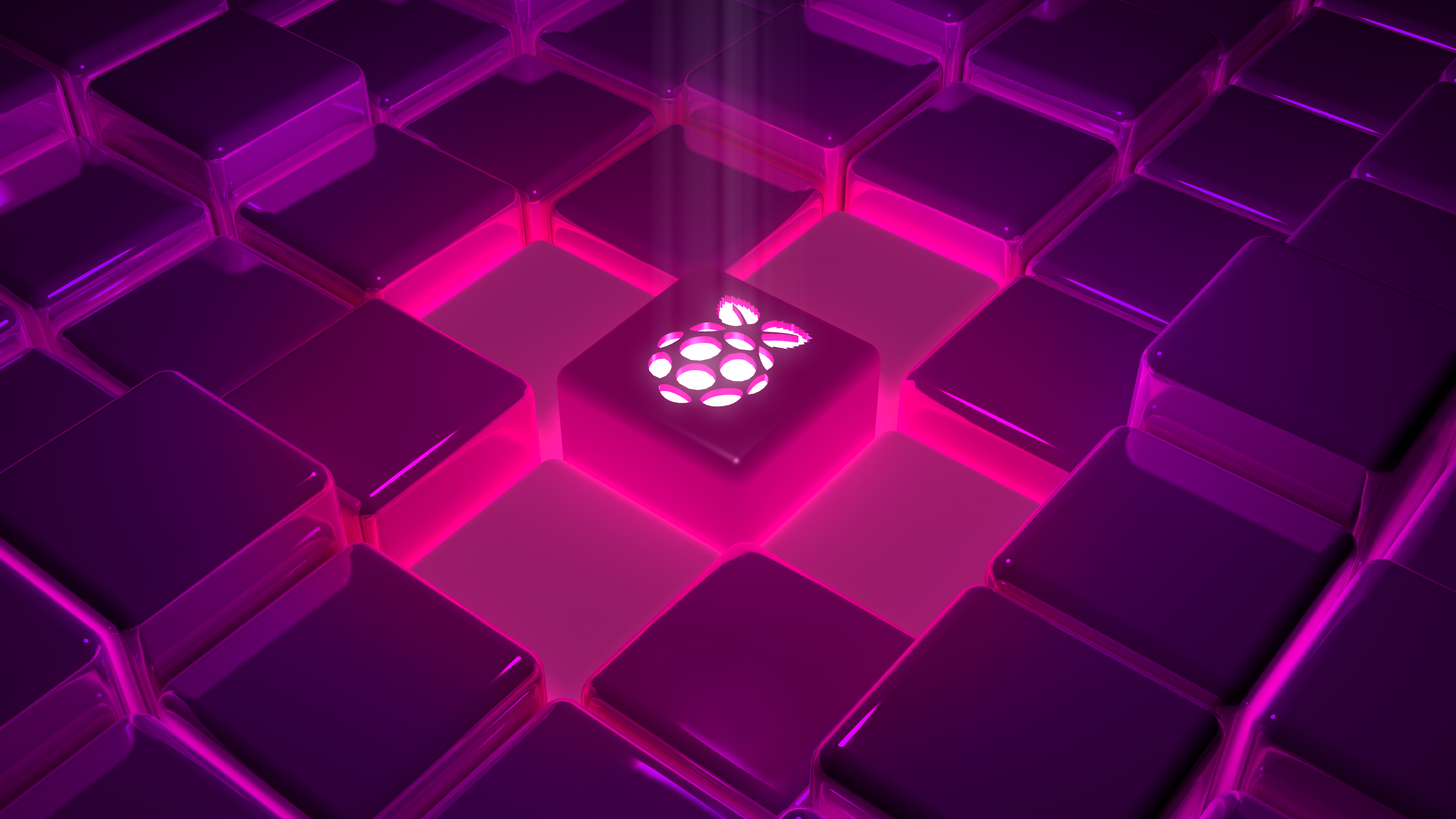 Abstract Minimalism Raspberry Pi Cubism Cubic Neon 3D Abstract Onix5 3840x2160