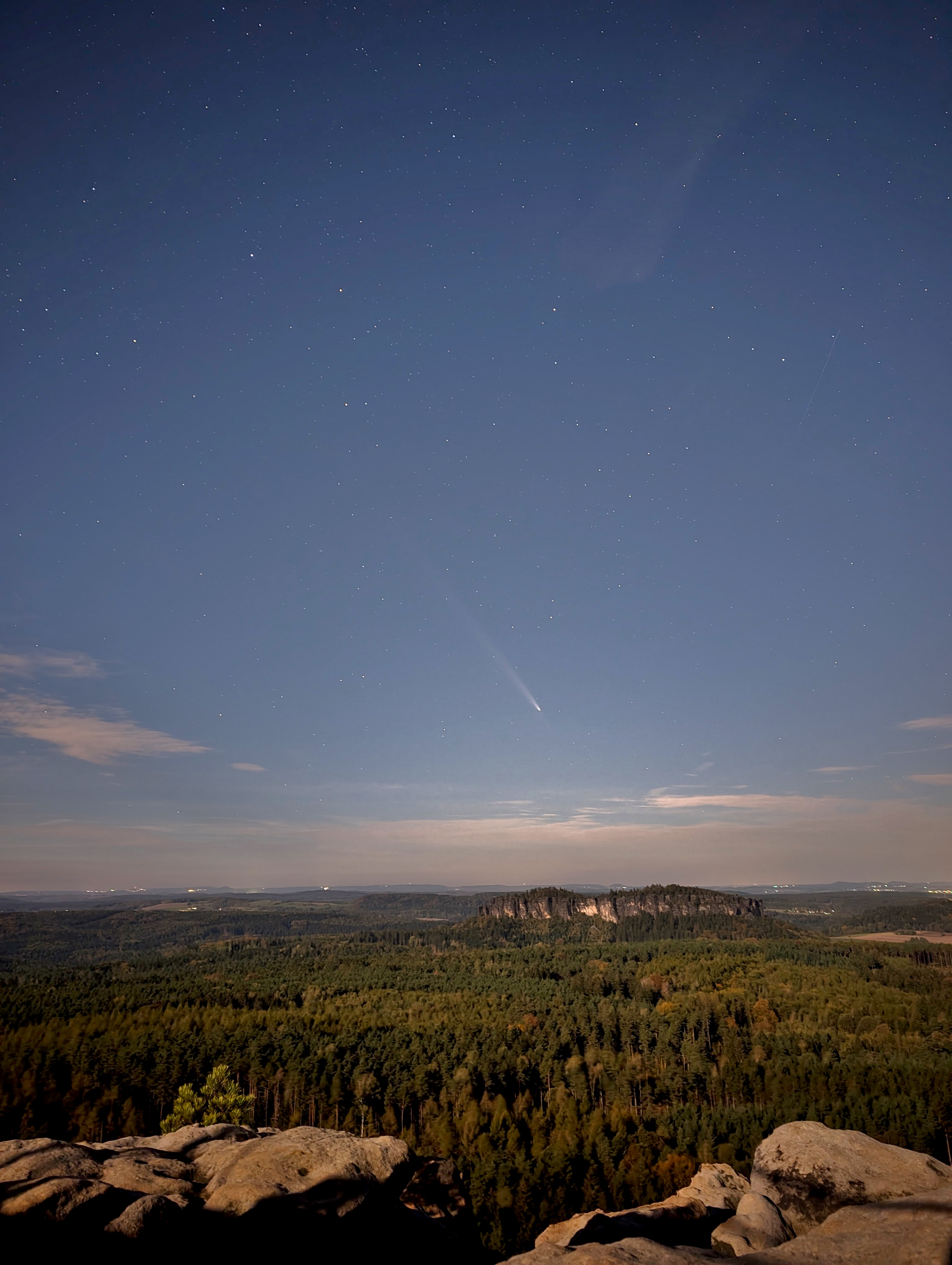 Astronomy Tsuchinshan ATLAS Comet Saxon Switzerland 3072x4080