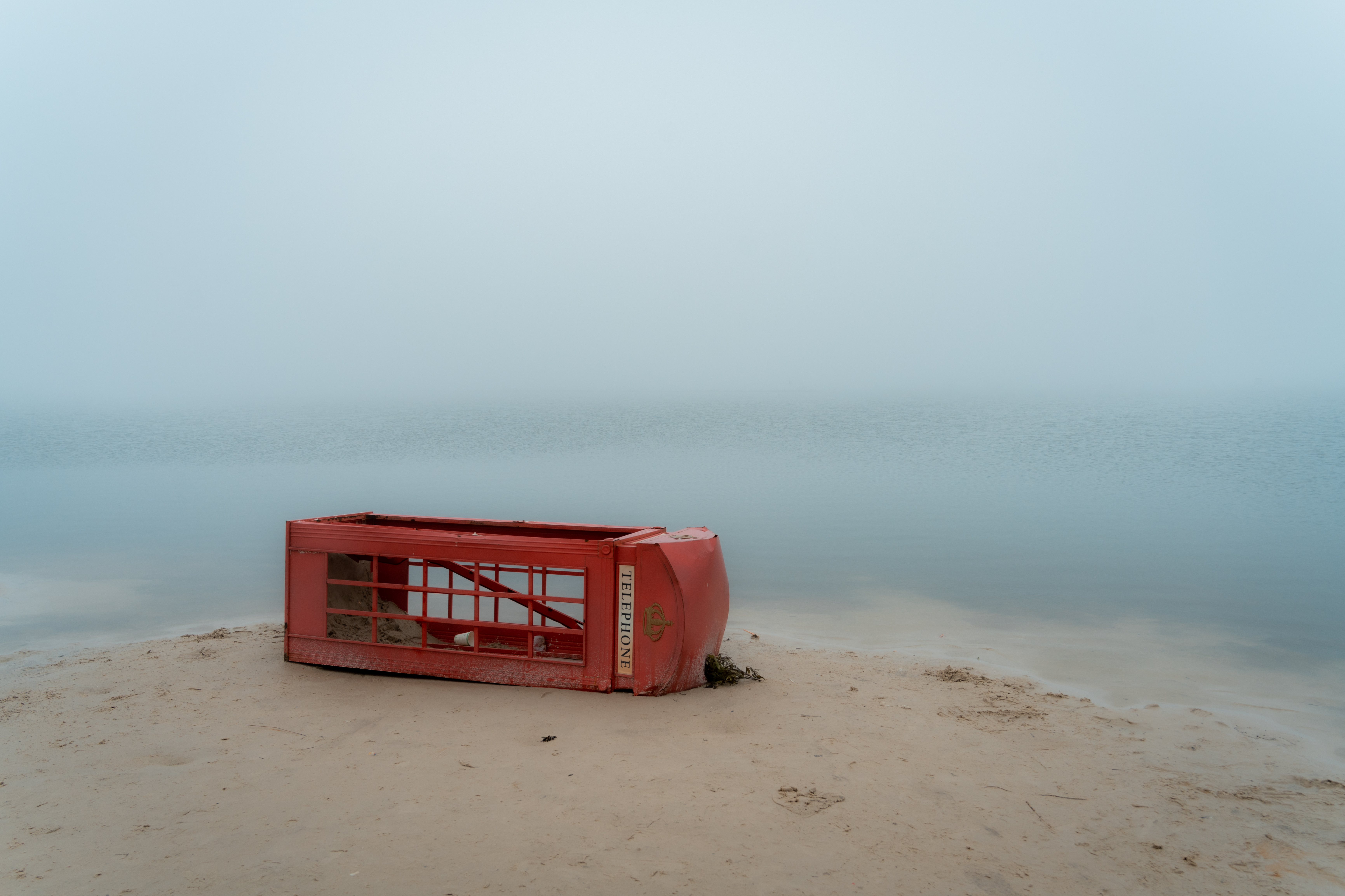 Lake Beach Phone Box Landscape 6925x4617