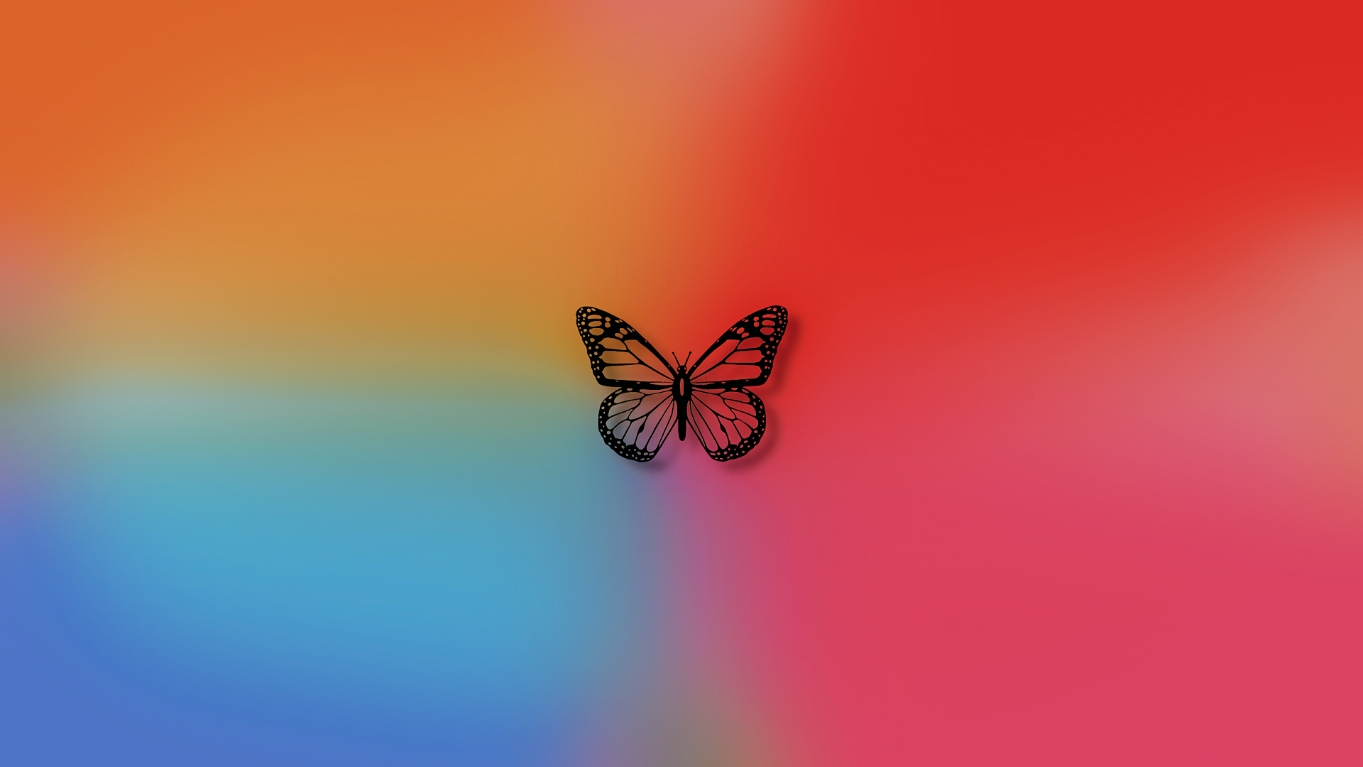 Abstract Butterfly Colorful 1920x1080