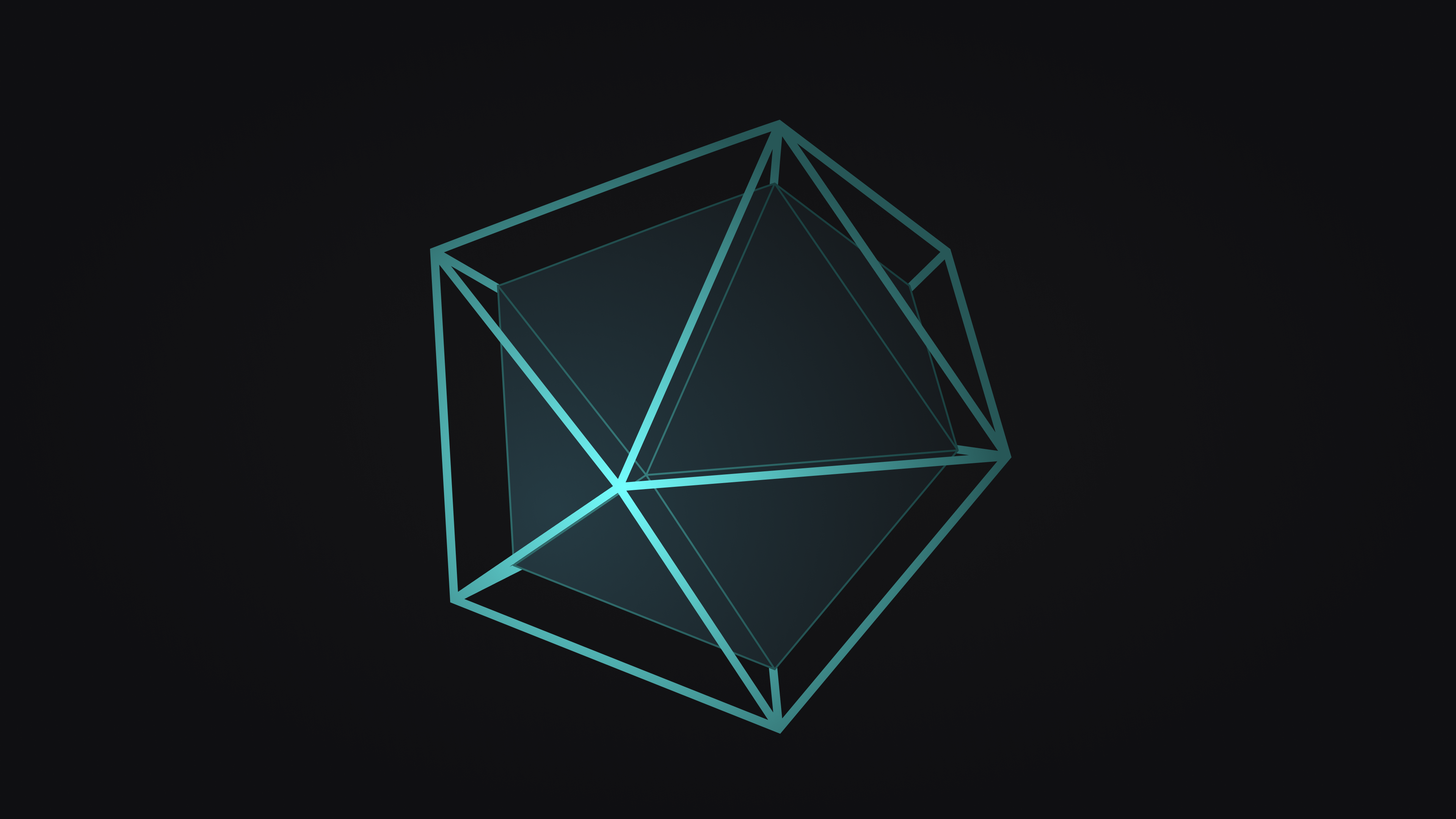 Poly Polygon Art 3D Abstract Abstract Shapes Outline 3840x2160
