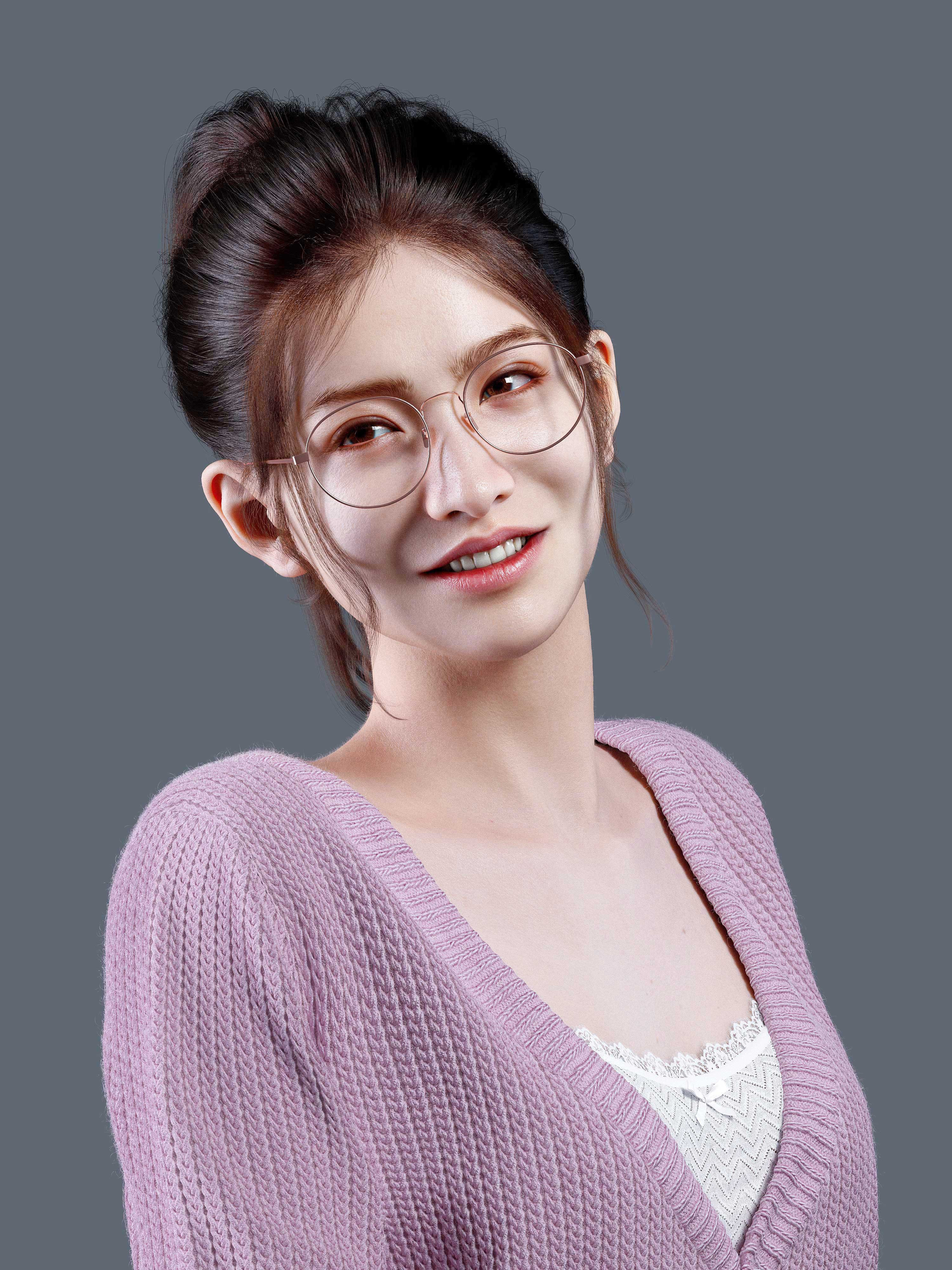 Forever Artist CGi Women Asian Portrait Glasses 3000x4000