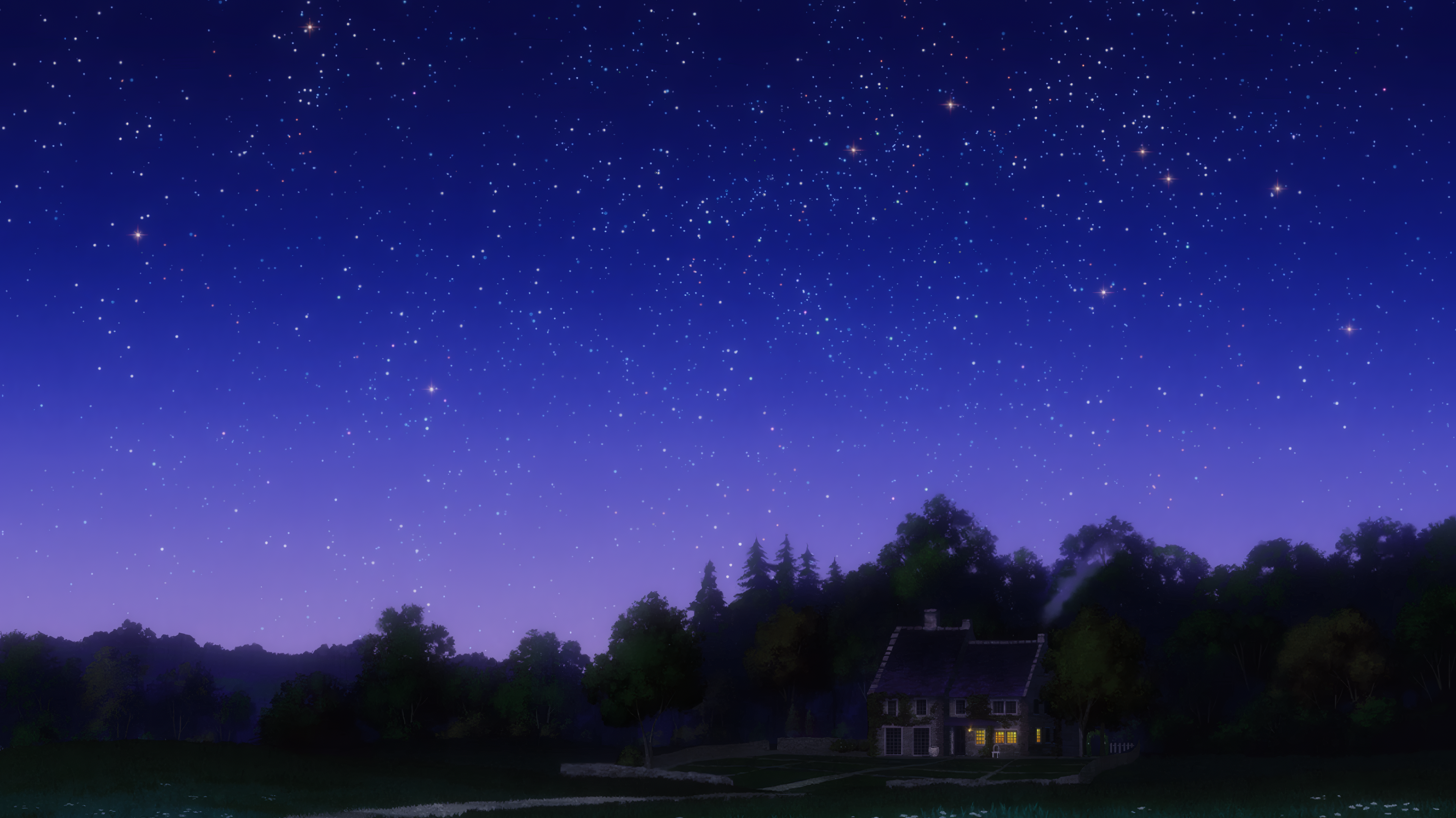 Mahoutsukai No Yome Night Sky Stars 3840x2160