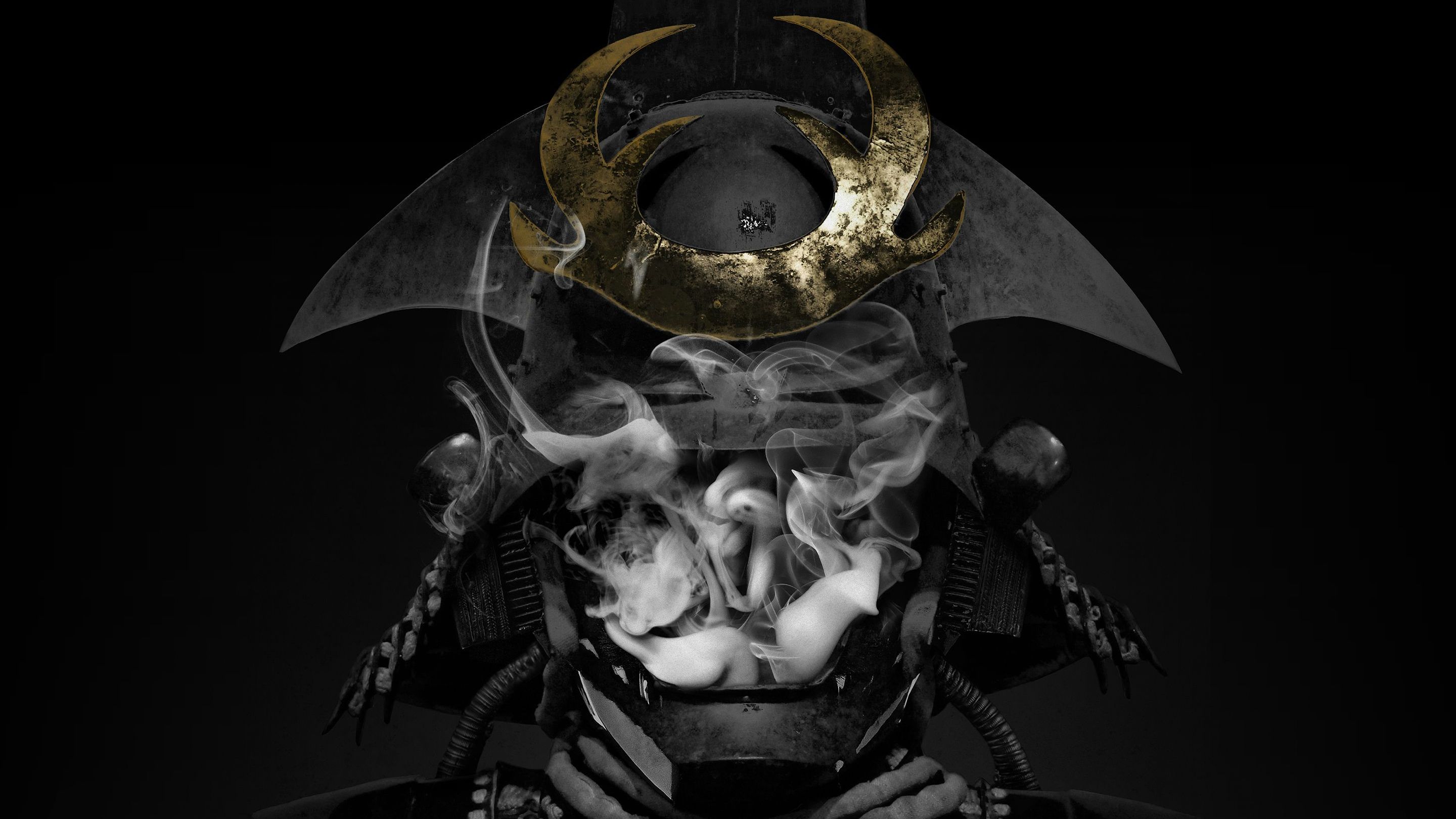 The Glitch Mob Fantasy Art Warrior Smoke 2880x1620