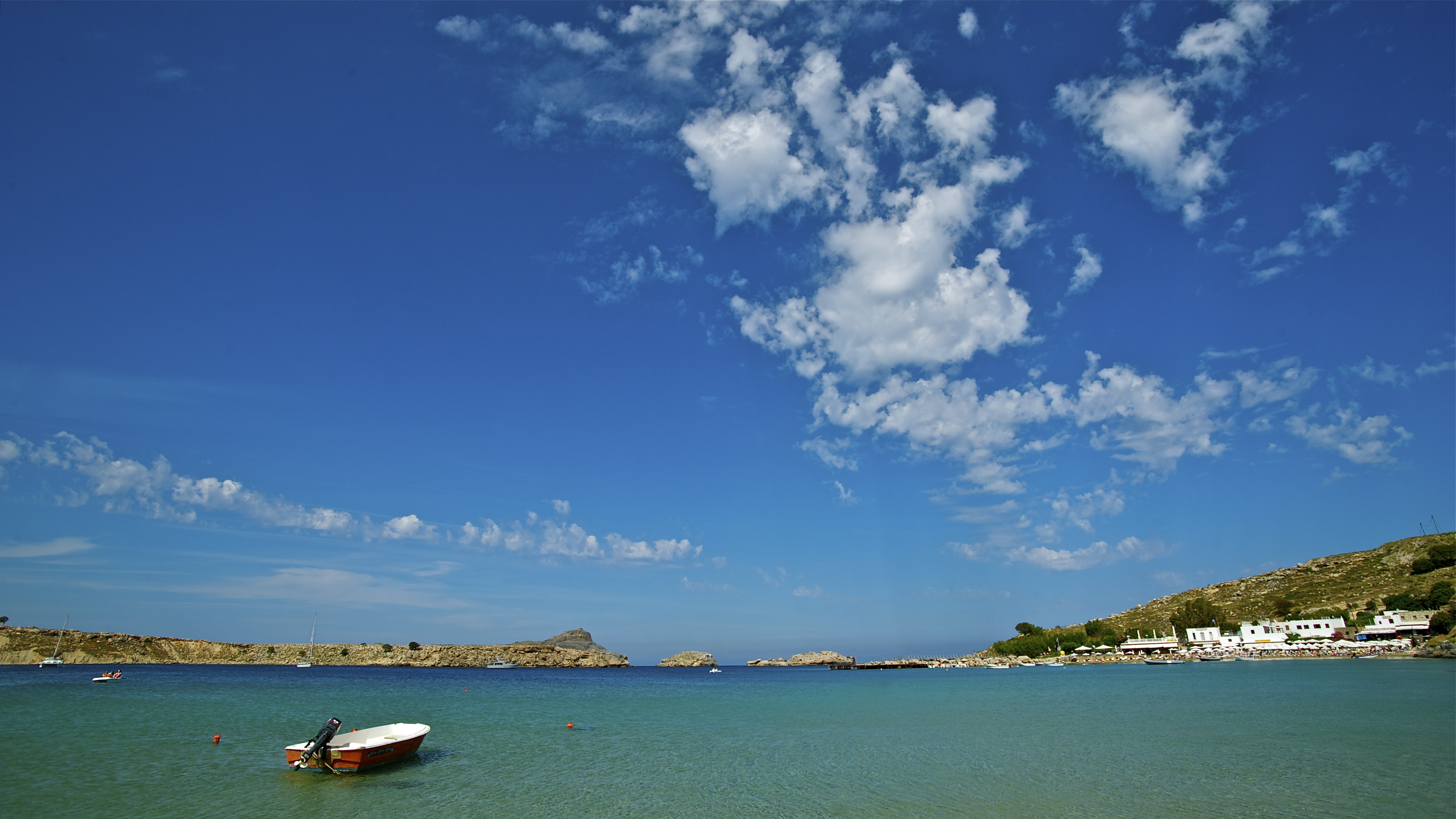 Greece Boat Water JendrynDV 4231x2380