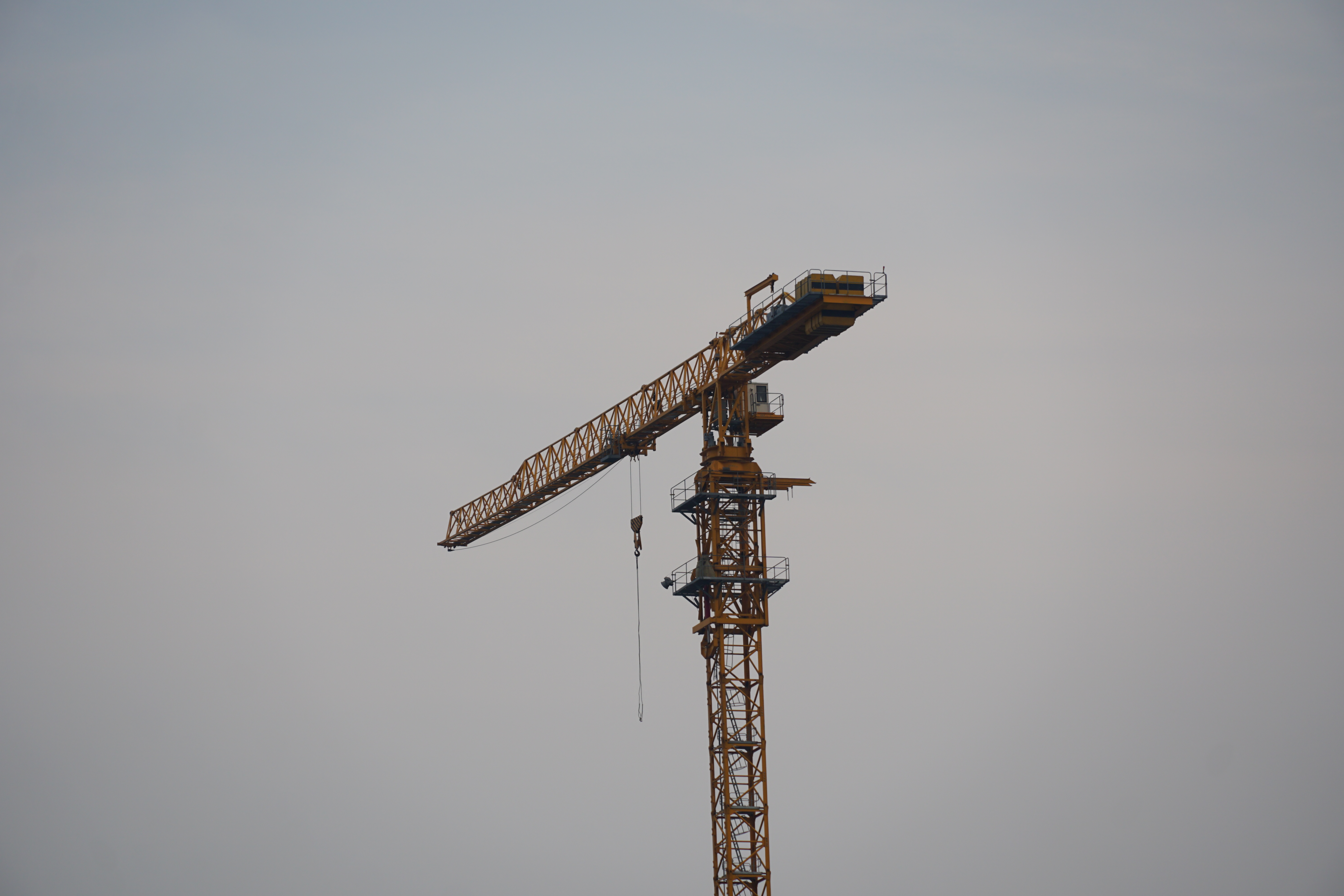 Cranes Machine Sky Overcast Outdoors Construction 6000x4000