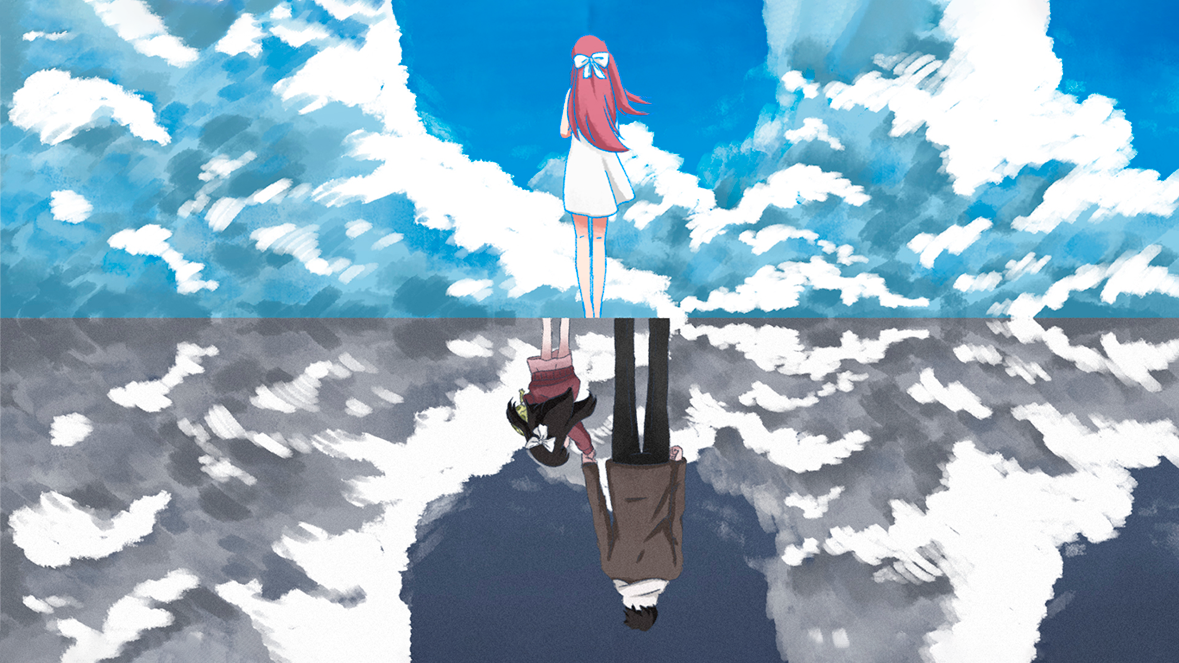Shelter Anime Music Video Darling Sea Water Blue Clouds Father NinA Rose 3840x2160