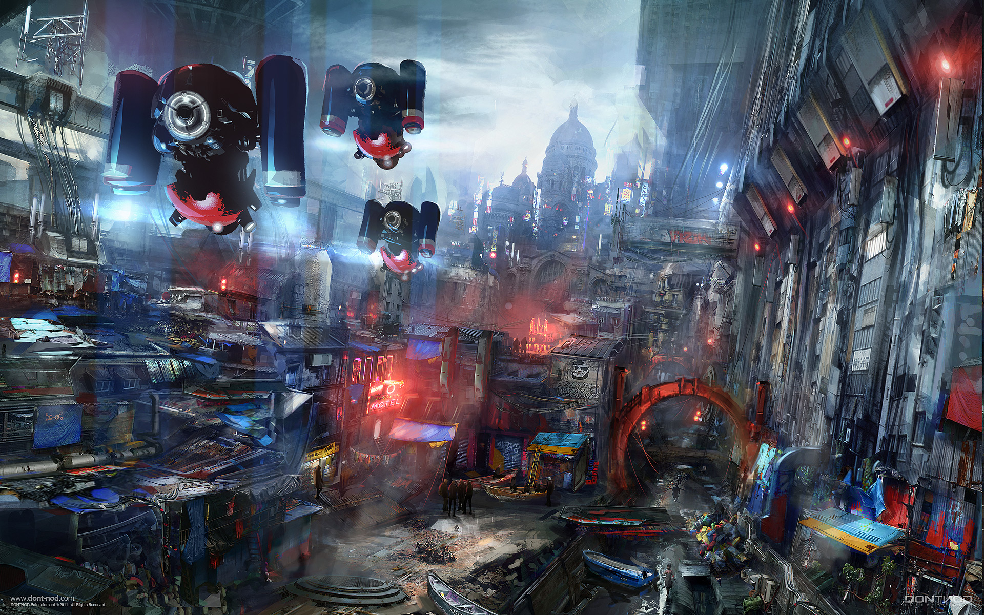 Digital Art Remember Me Science Fiction Futuristic City Futuristic Video Game Art Cityscape 1920x1200