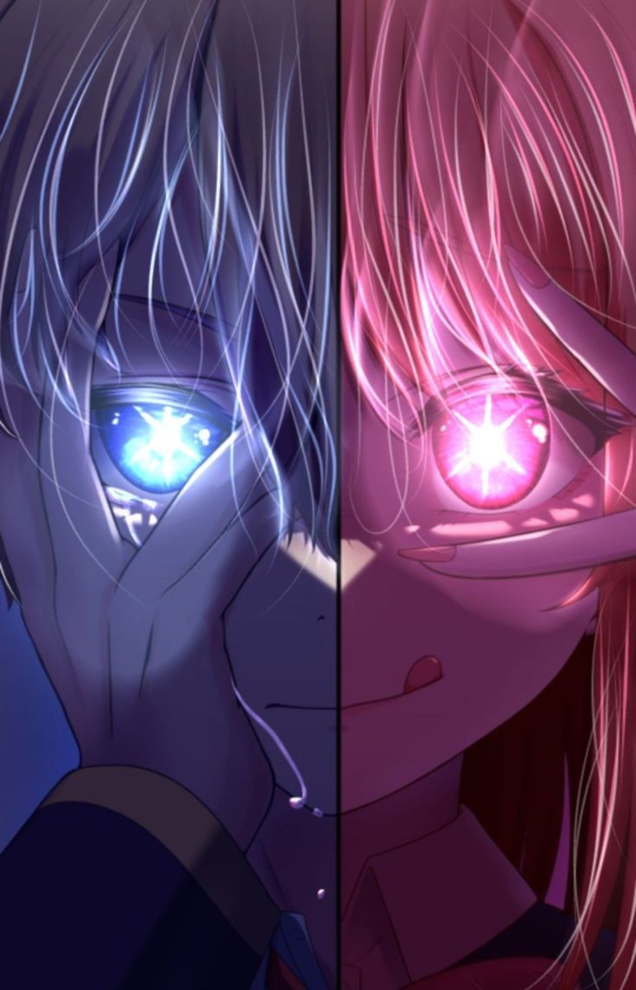 Oshi No Ko Hoshino Ai Pink Pink Eyes Blue Blue Eyes White Hair Portrait Display Anime Anime Boys Ani 1280x1992