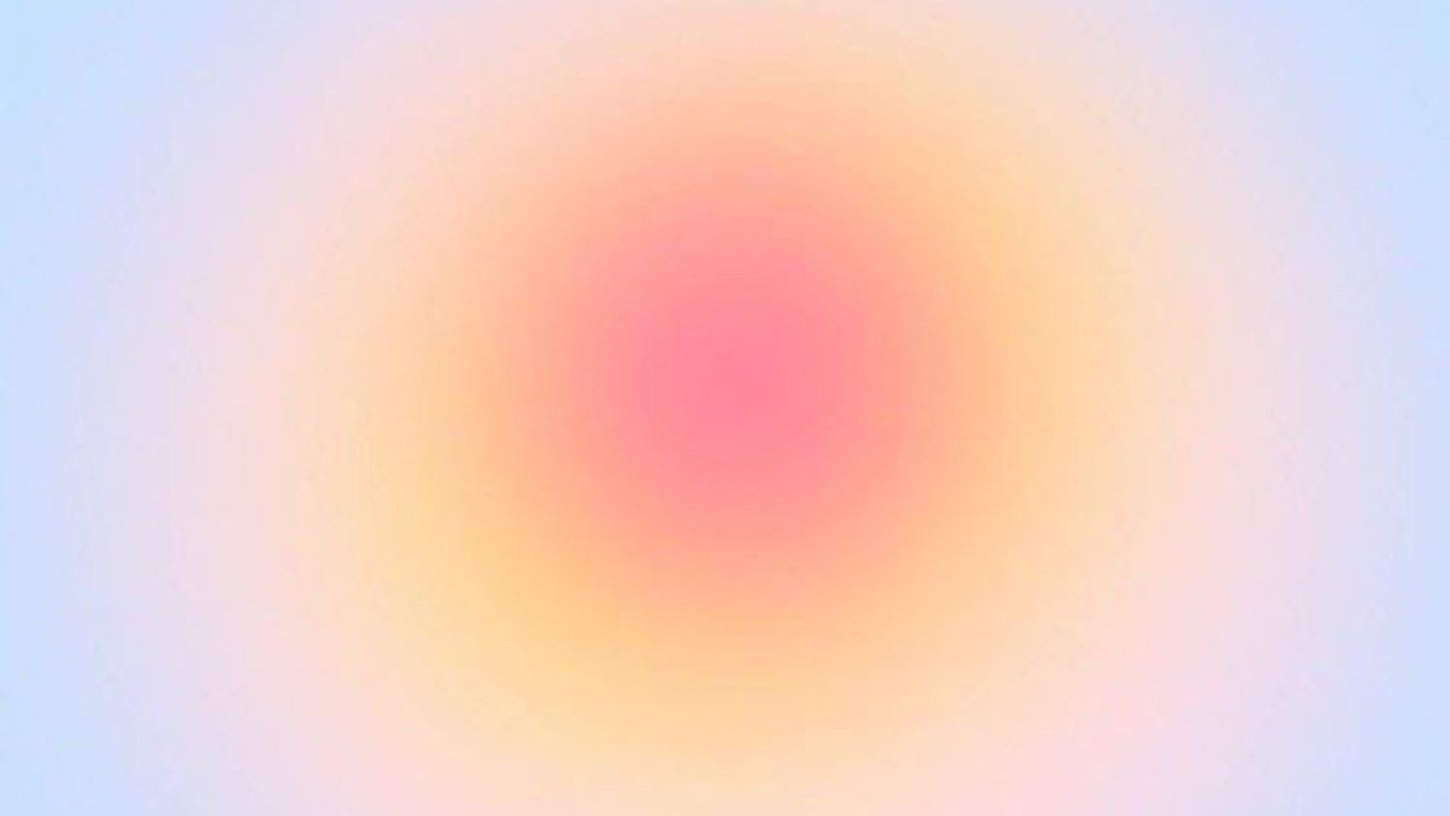 Aura Girly Gradient Yellow Light Blue Circular Pink Vague 1450x816