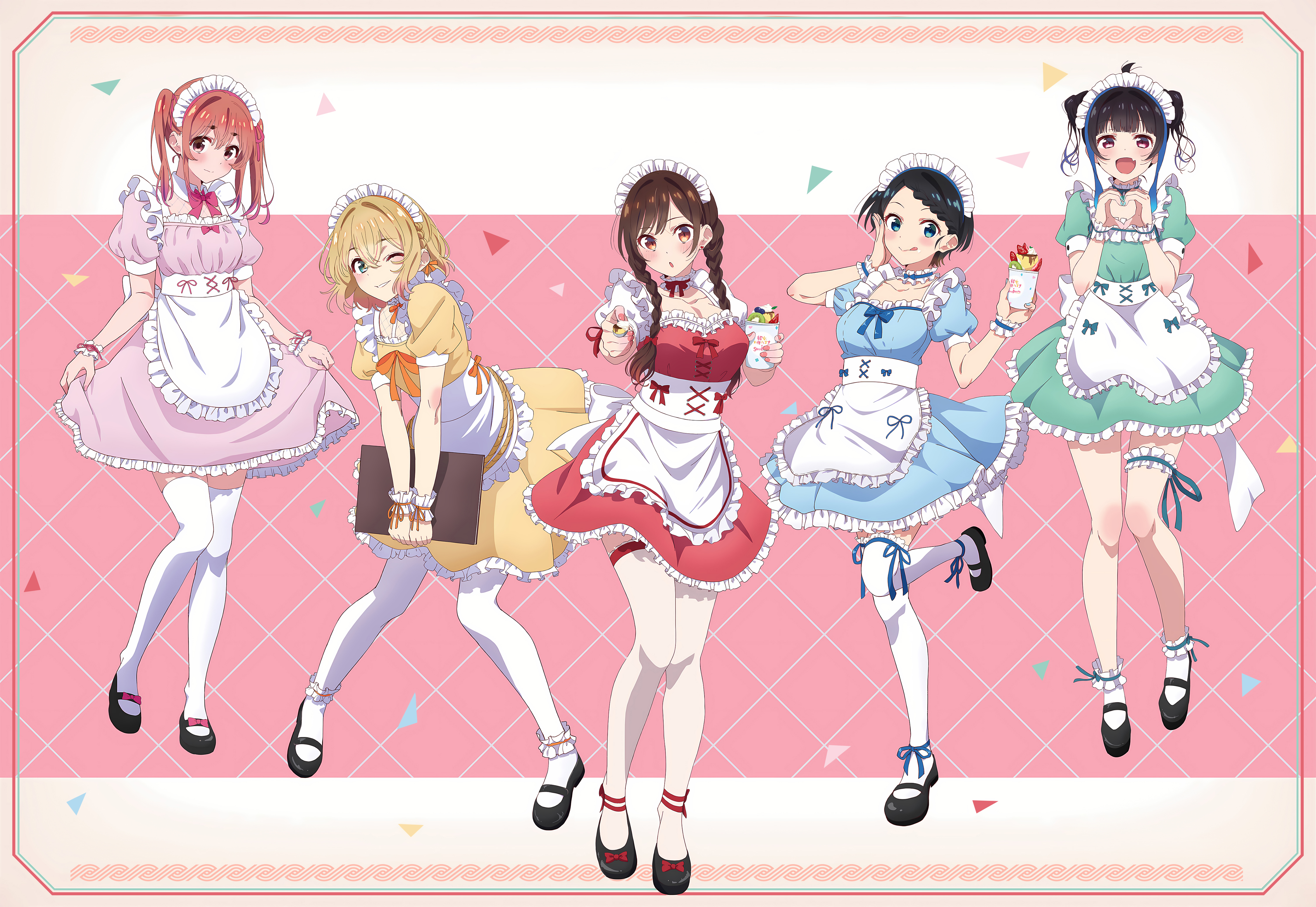 Anime Anime Girls Kanojo Okarishimasu Rent A Girlfriend Sumi Sakurasawa Mini Yaemori Ruka Sarashina  4500x3102