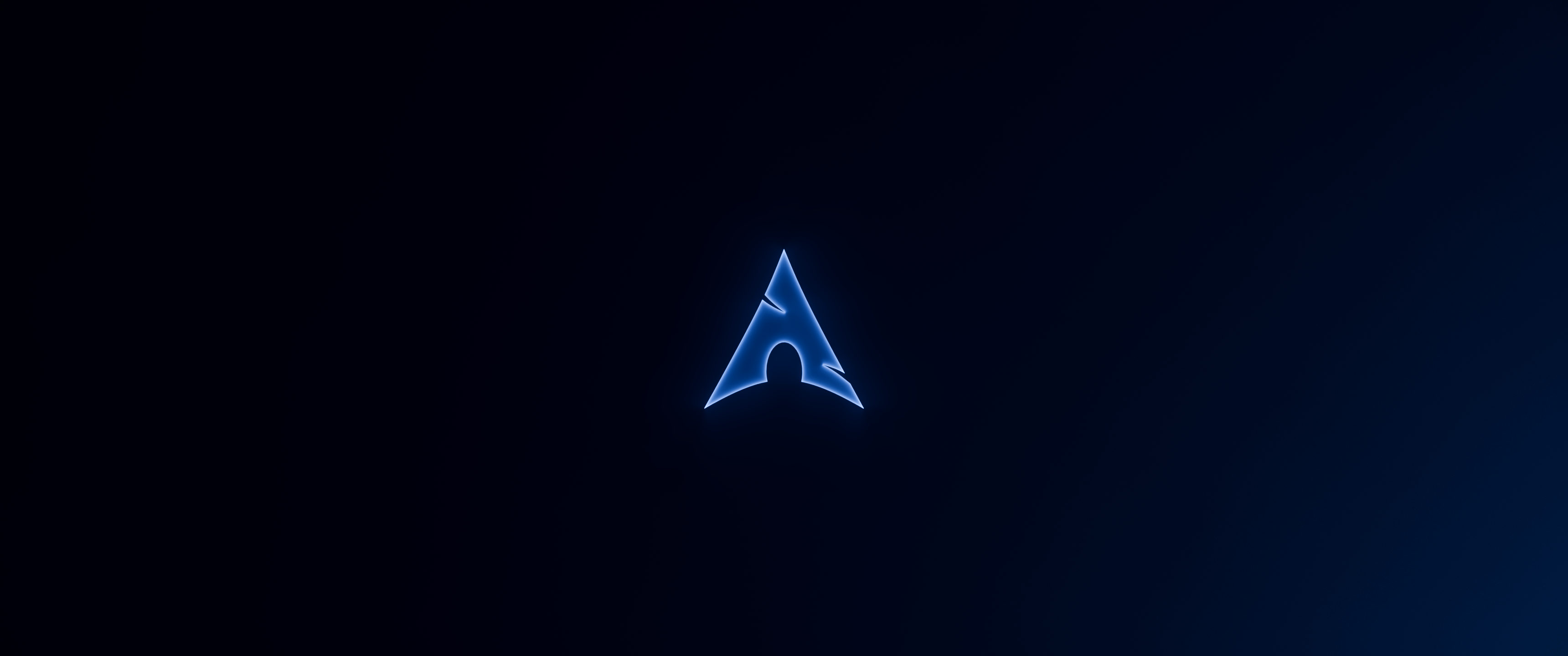 Operating System Arch Linux Linux Blue Neon 3440x1440