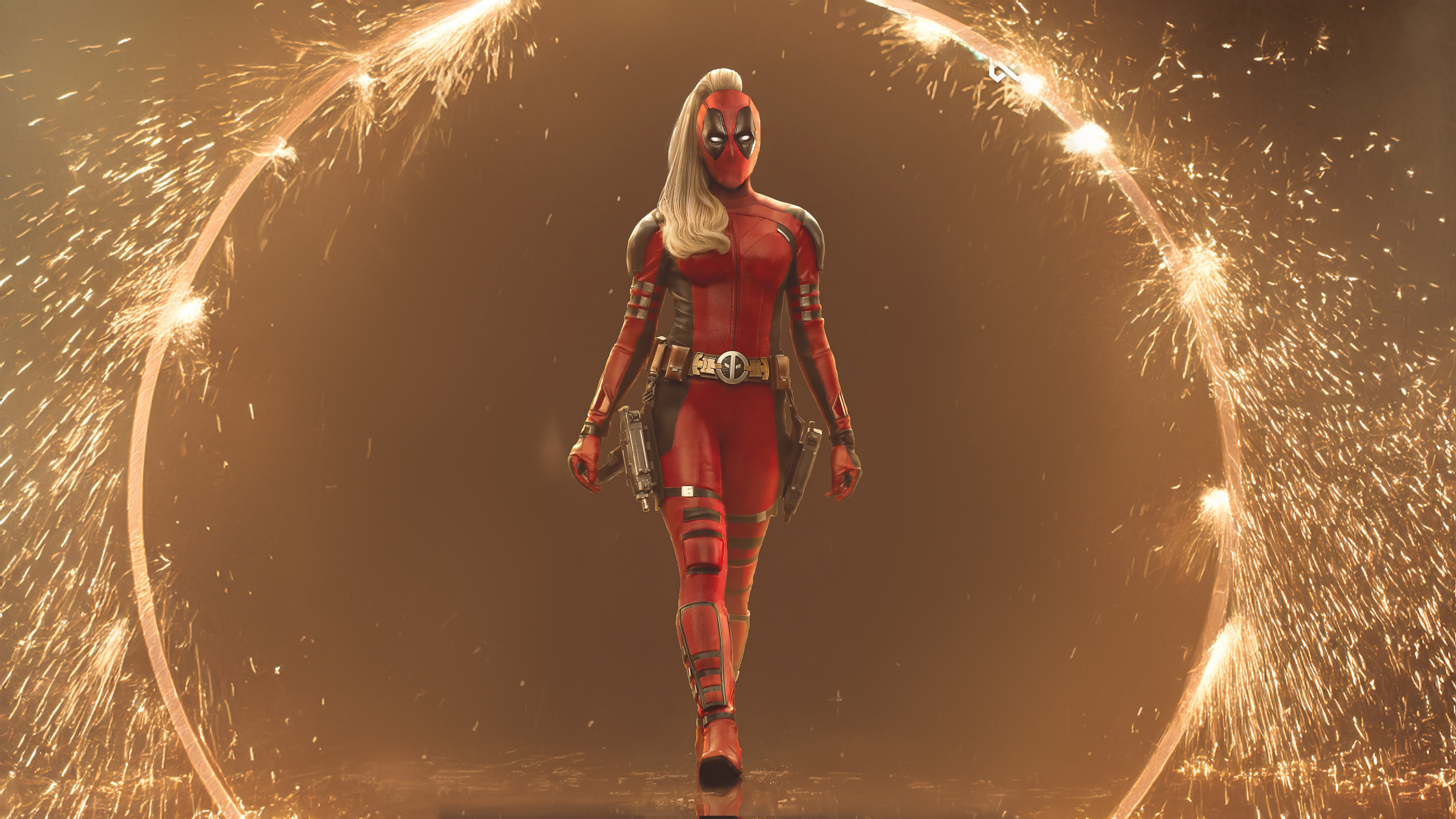 Lady Deadpool Deadpool Deadpool Movie 3840x2160