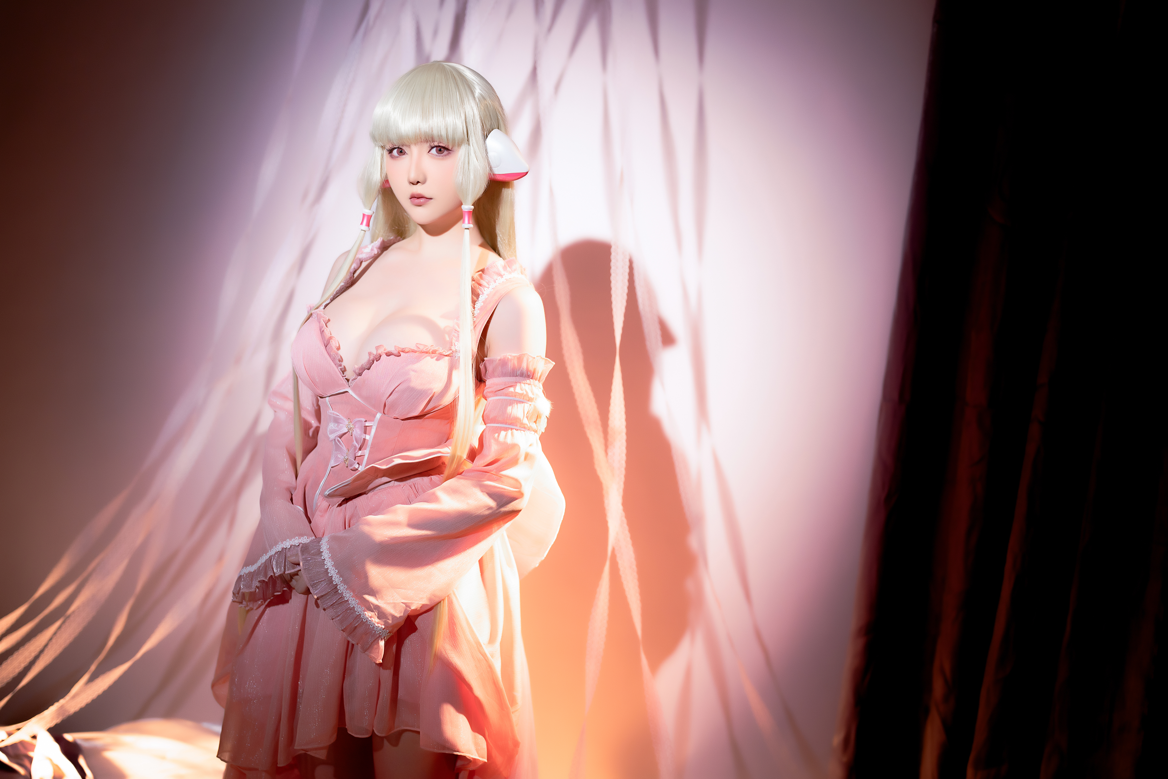 Women Model Asian Cosplay Chii Chobits Anime Anime Girls Blonde Women Indoors 4000x2667