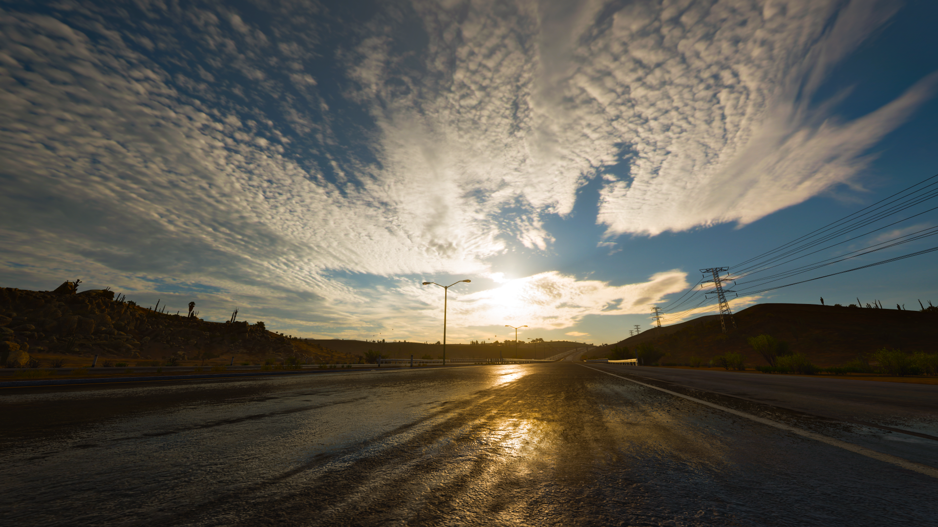 Video Games Forza Forza Horizon 5 Landscape Sky Clouds Sunlight Road 1920x1080