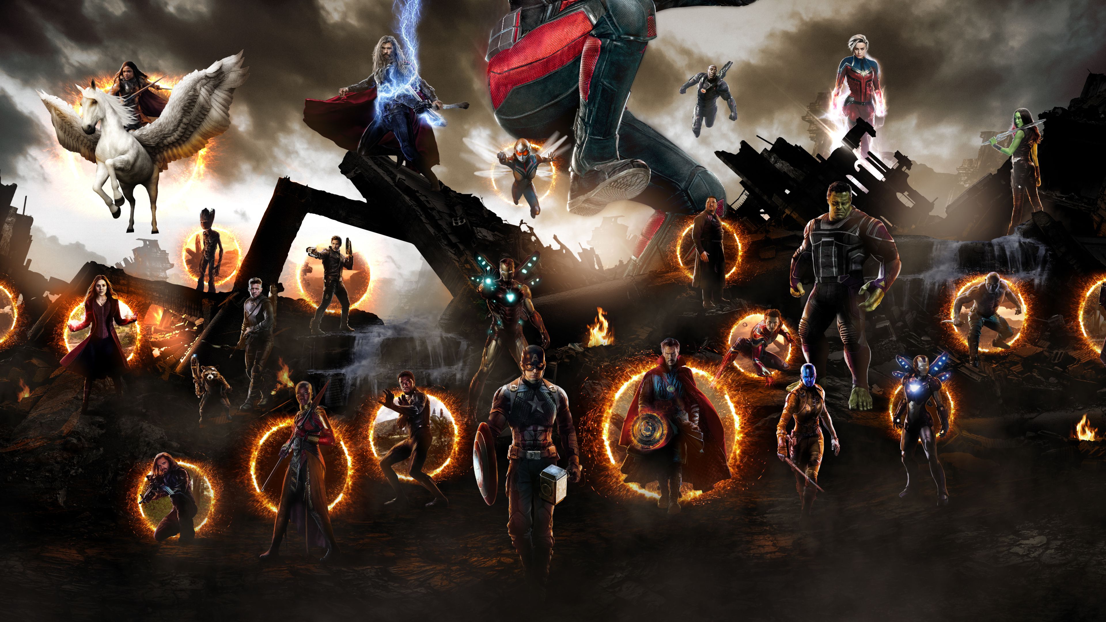Marvel Cinematic Universe Marvel Comics Avengers Endgame The Avengers 3840x2160