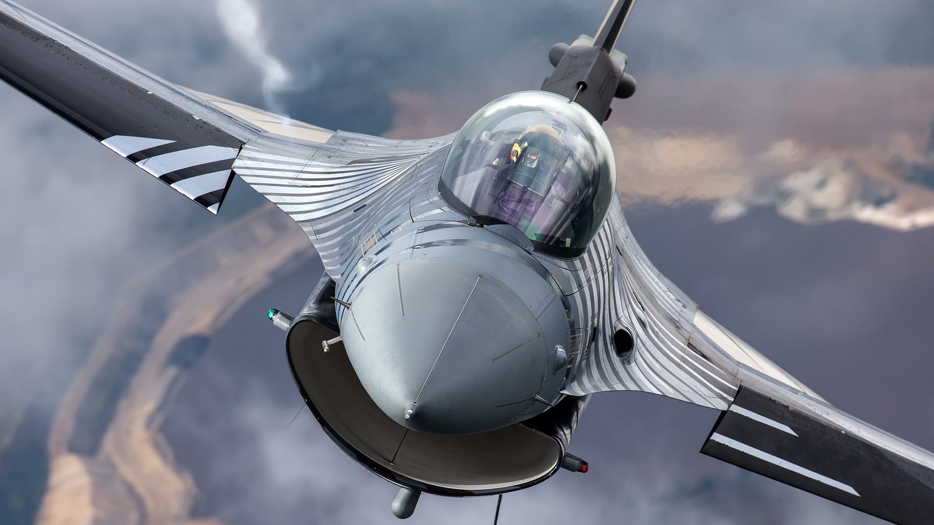 Jet Fighter Military Aircraft Weapon General Dynamics F 16 Fighting Falcon 1920x1080