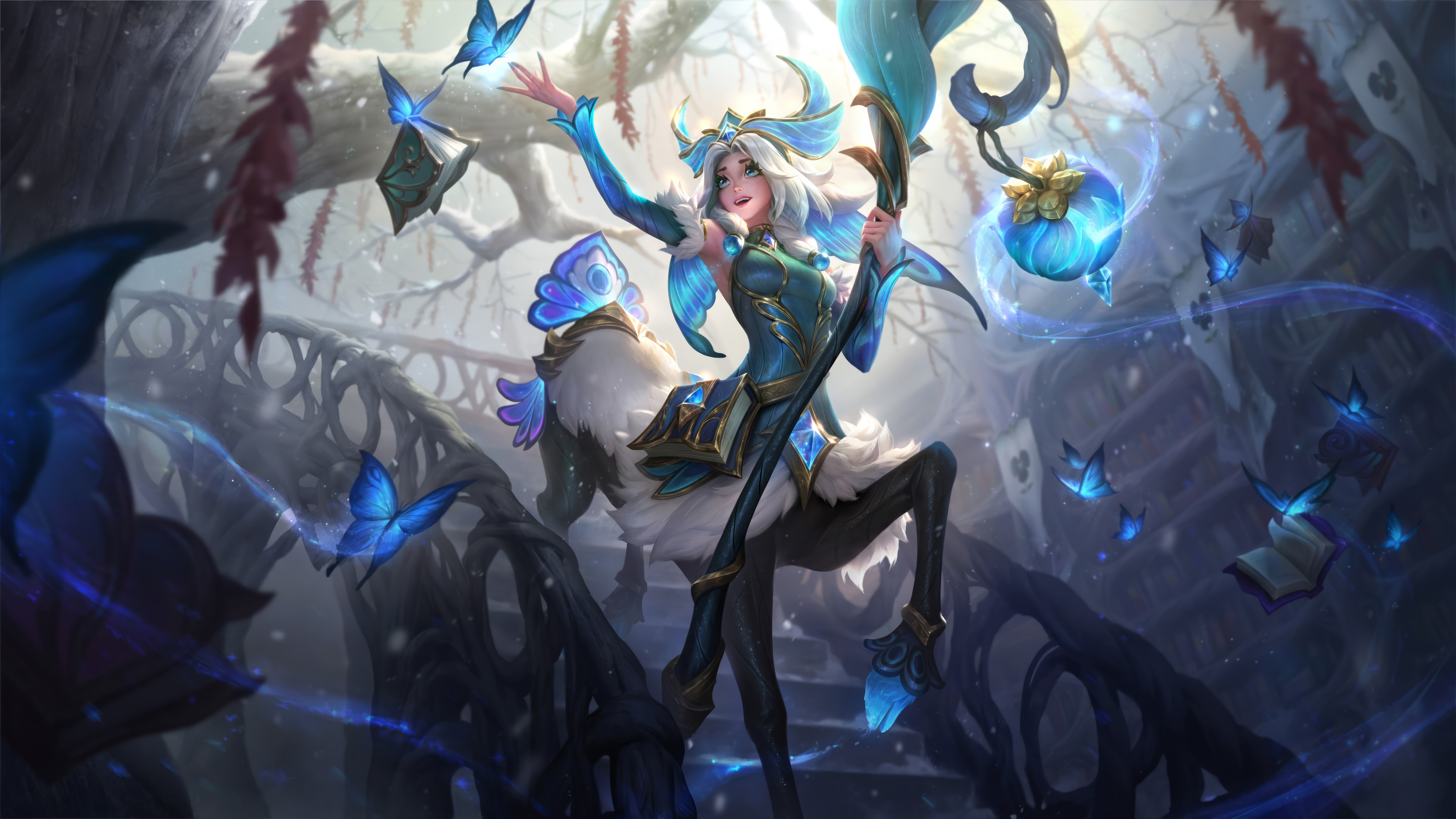 Faerie Court League Of Legends League Of Legends Digital Art Riot Games GZG 4K Video Games Lillia Le 7680x4320