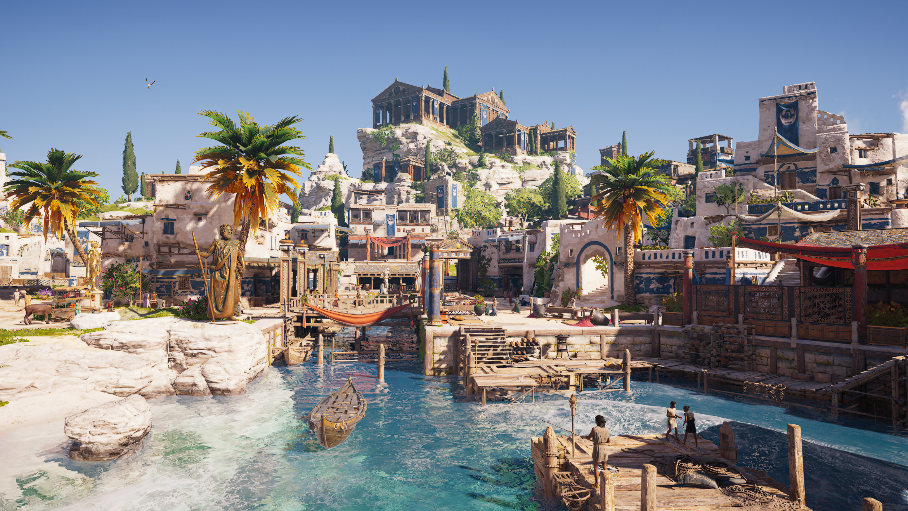 Video Games Assassins Creed Assassins Creed Odyssey Greece Colorful 3840x2160