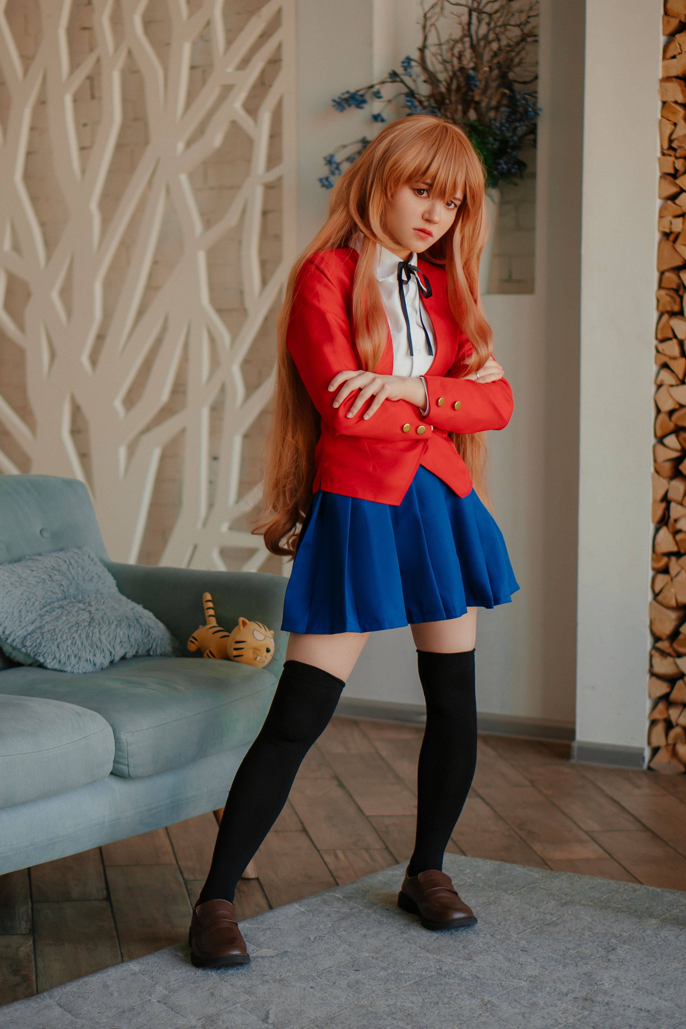 Women Cosplay School Uniform Aisaka Taiga Model 2624x3936