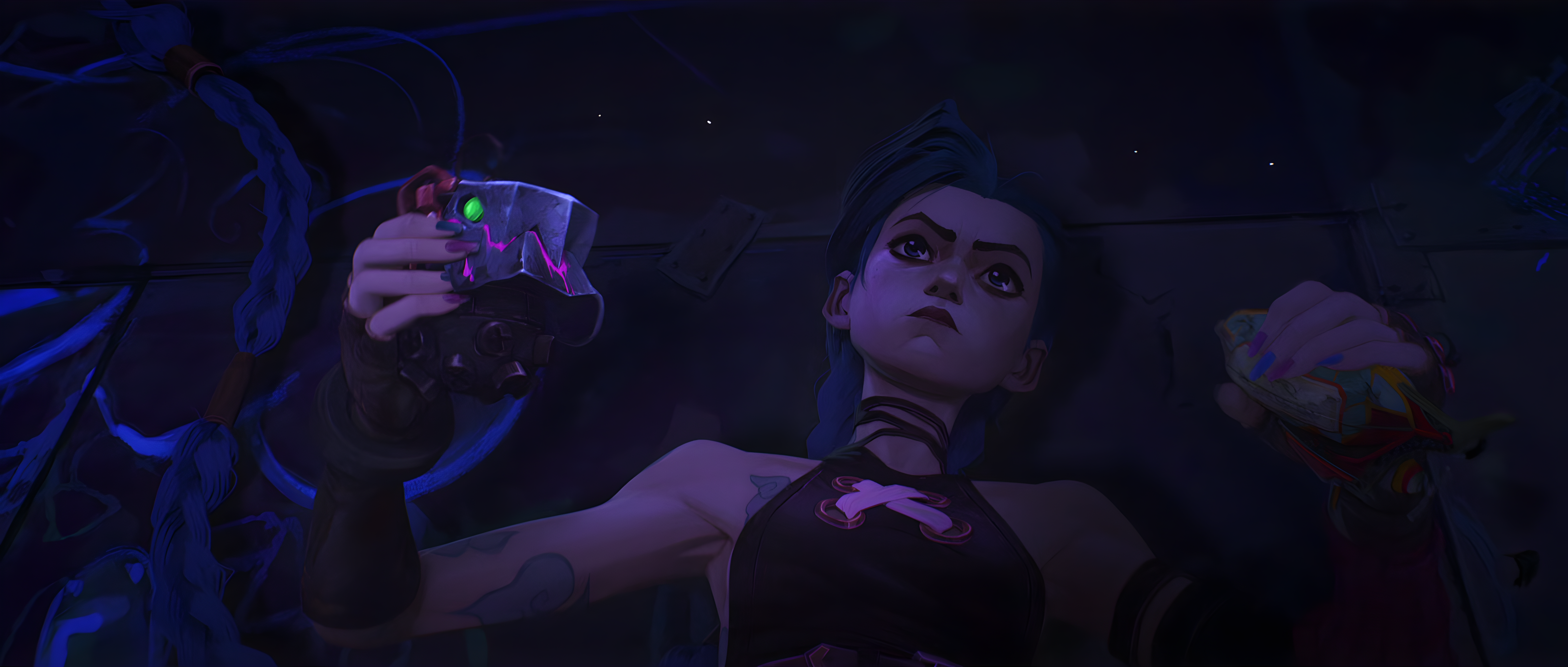 Jinx League Of Legends League Of Legends Arcane League Of Legends Netflix TV Series TV Series Video  7680x3265