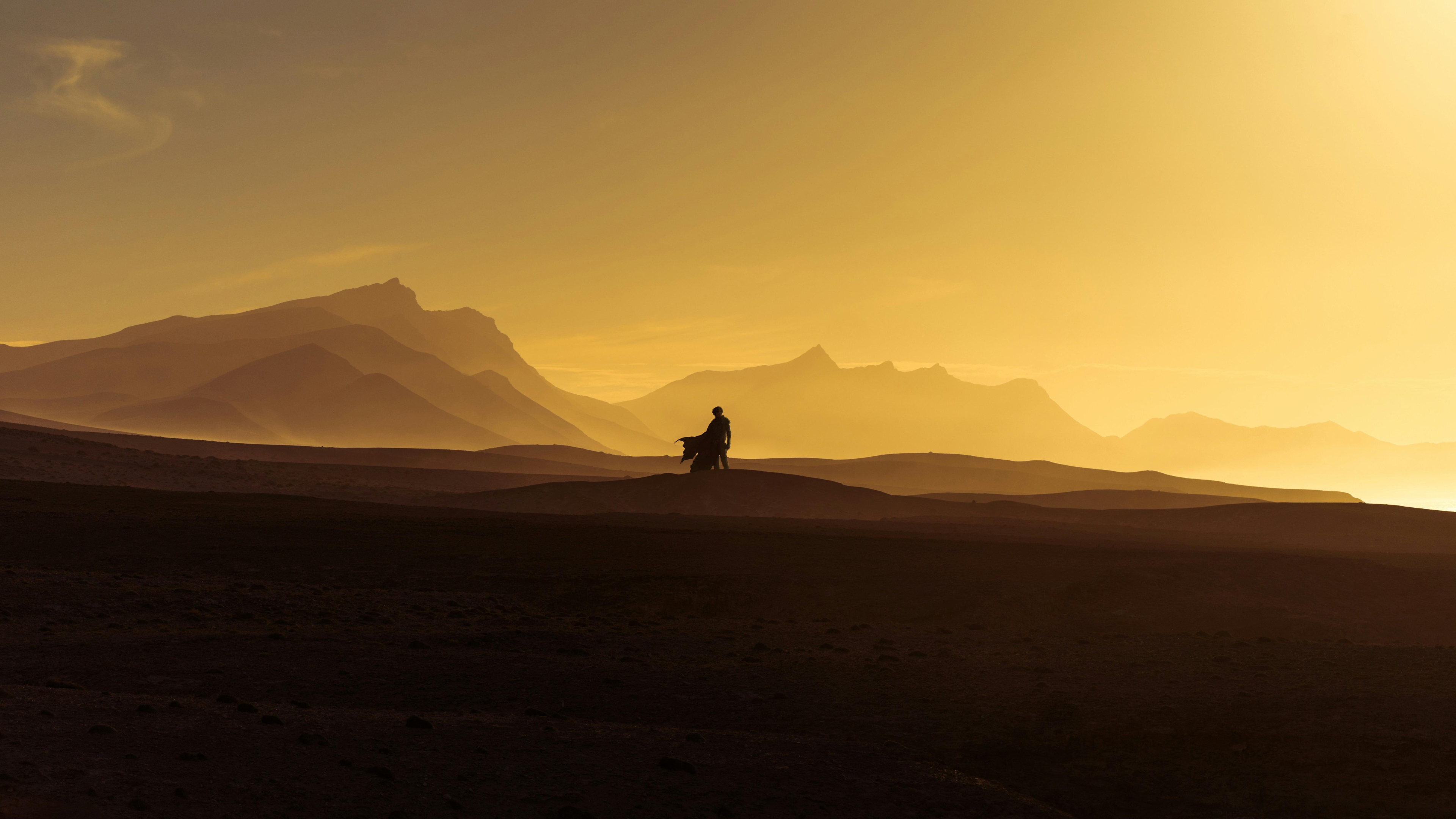 Dune Part Two Desert Arrakis Landscape Sunset 3840x2160