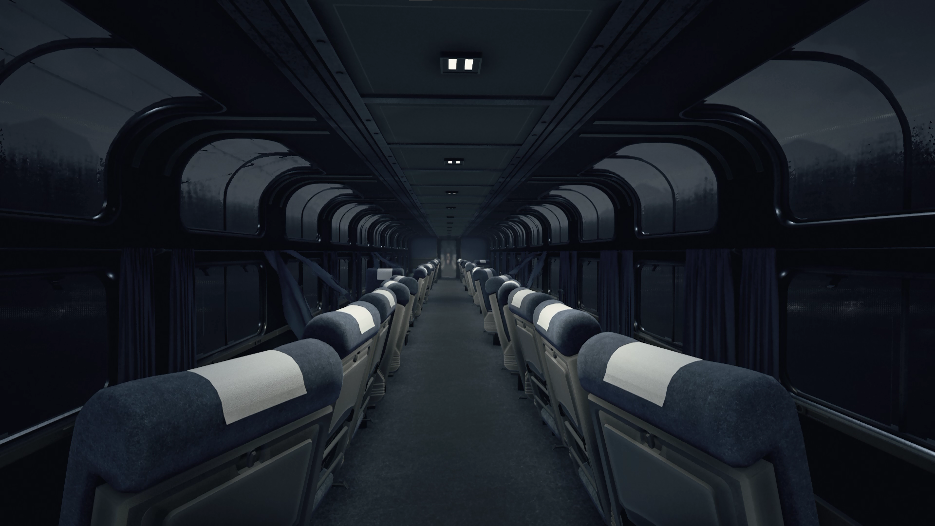 Train Interior Night Isolated 1920x1080