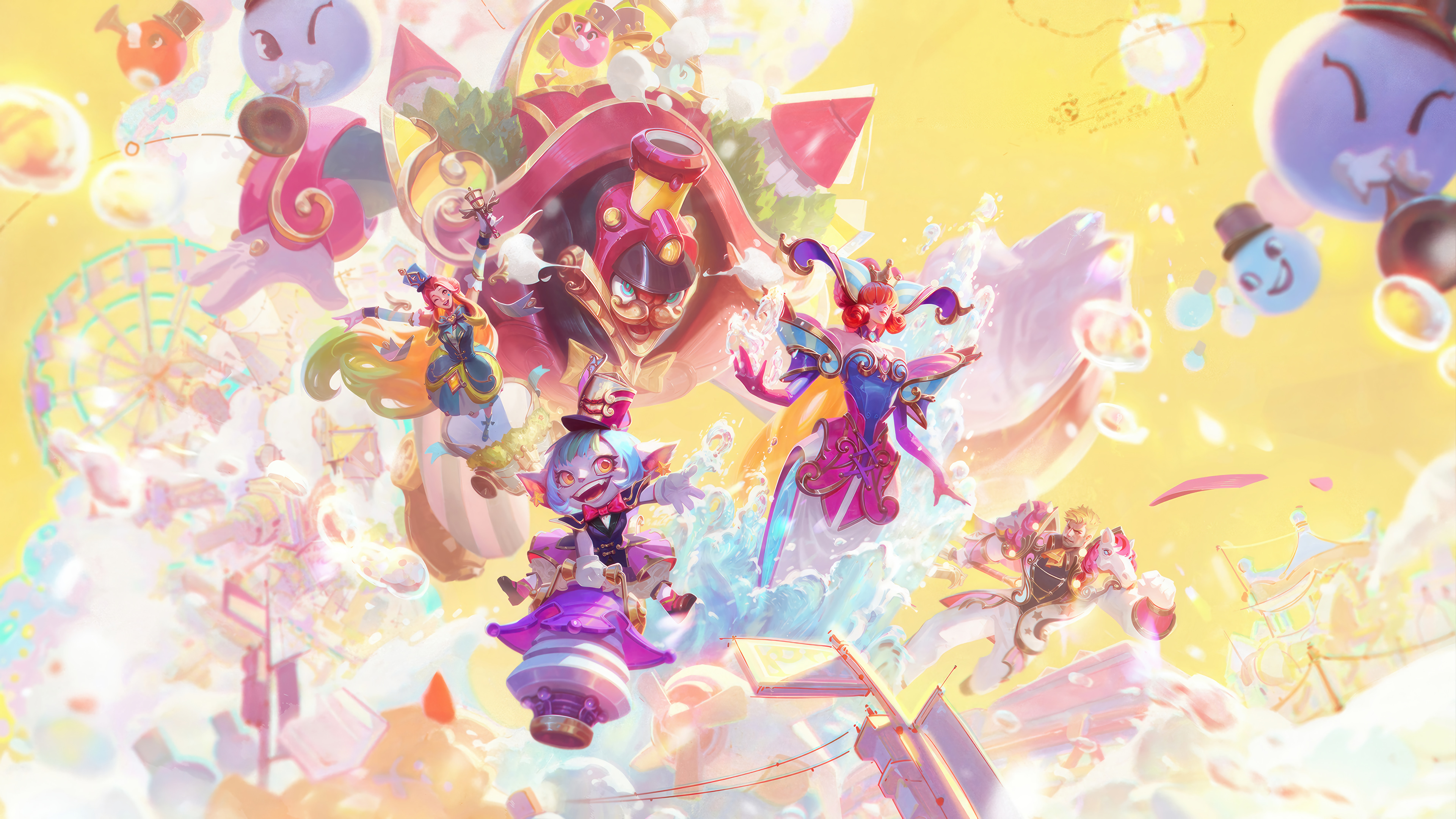 Garden Party League Of Legends Tristana League Of Legends Seraphine League Of Legends Lissandra Leag 3840x2160