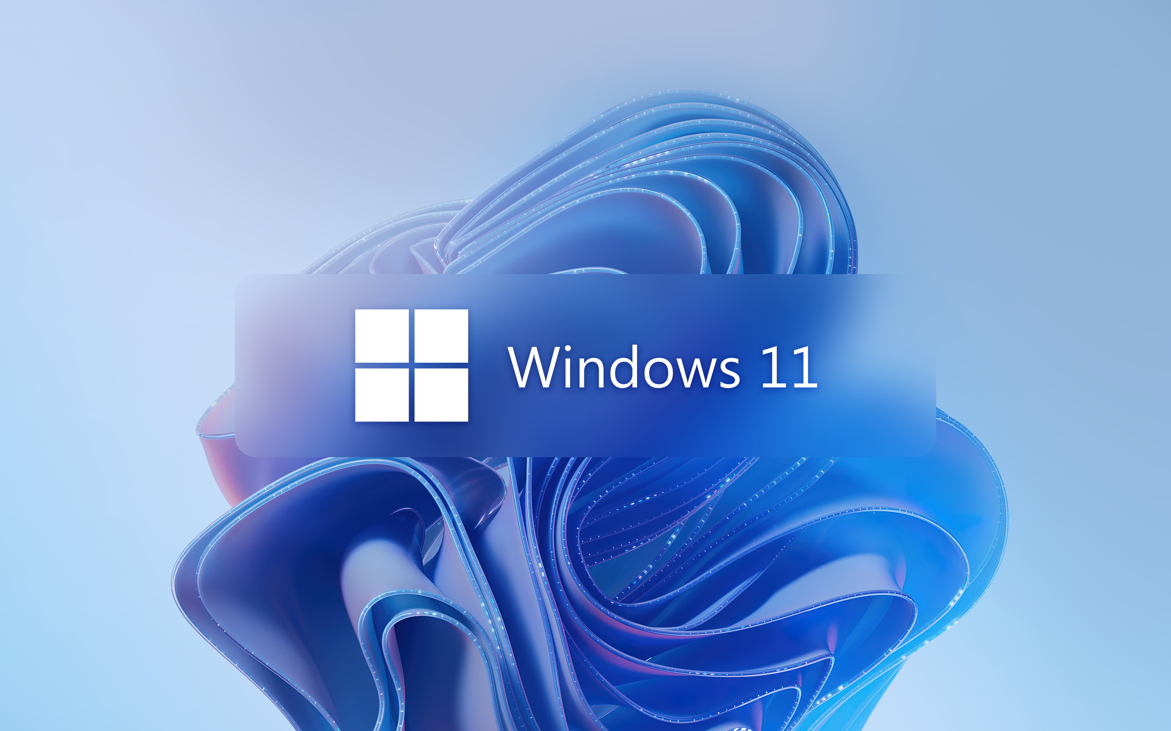 Blurred Digital Art Microsoft Windows Windows 11 Simple Background 3840x2400
