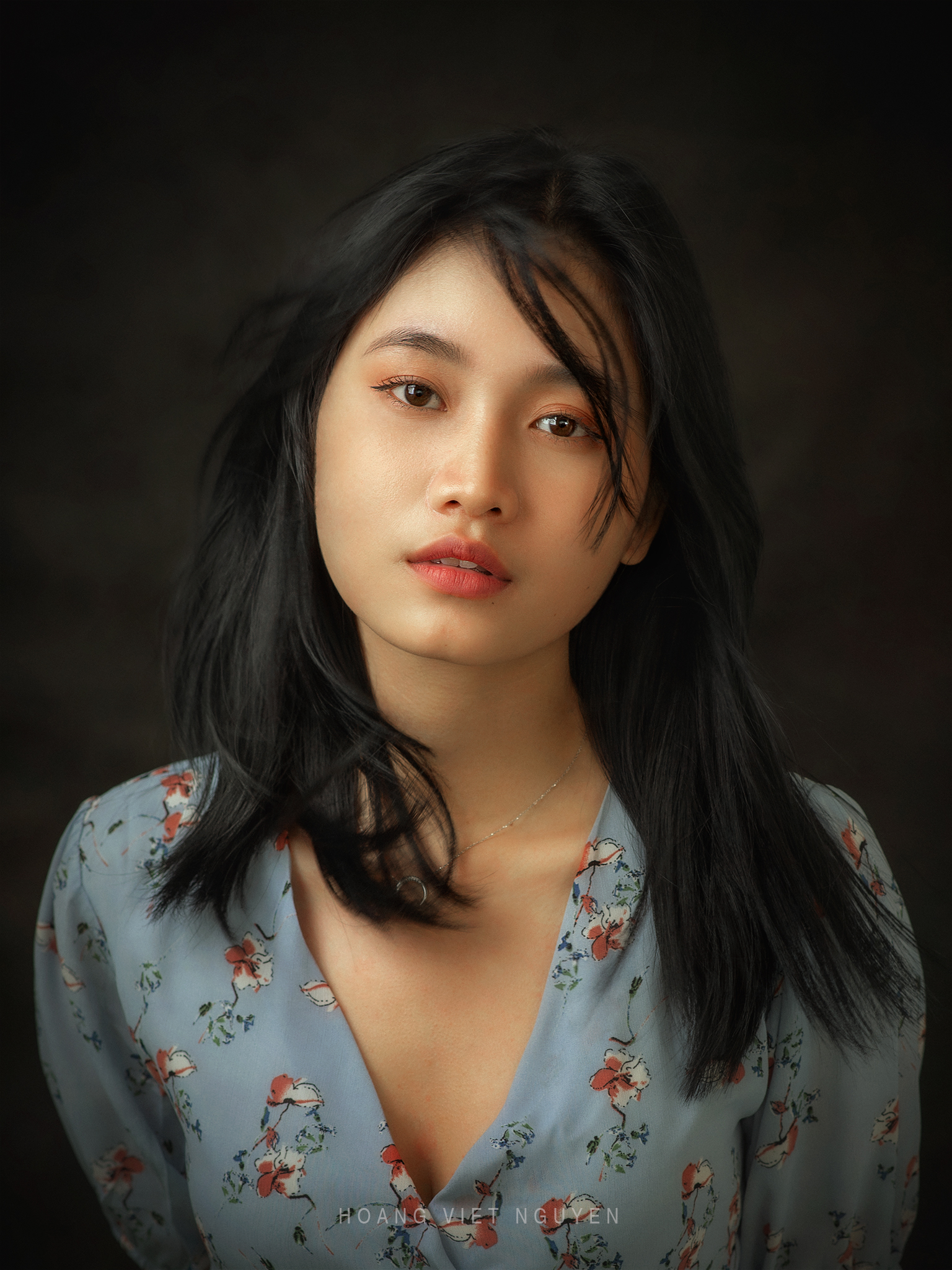 Hoang Nguyen Women Asian Dark Hair Portrait Dress 1536x2048