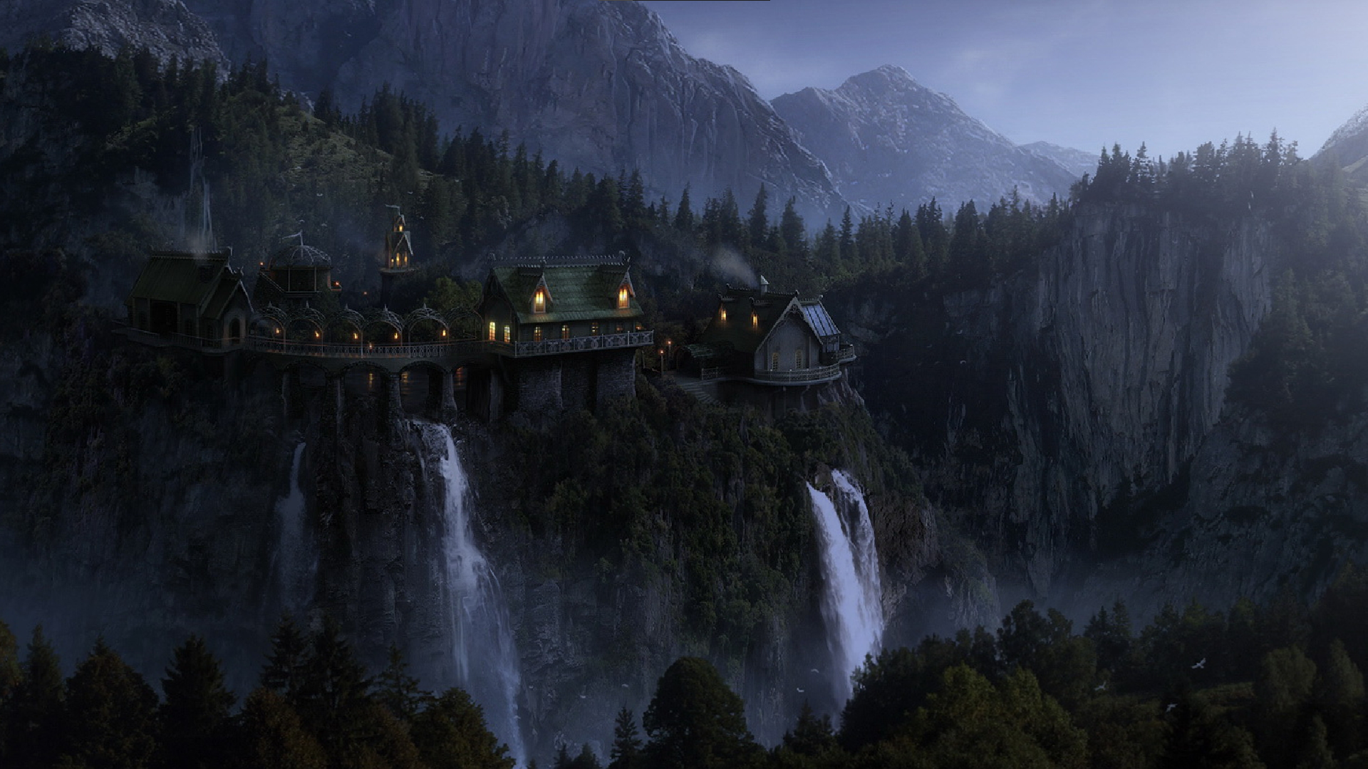 Rivendell Magic The Lord Of The Rings Forest 1920x1080