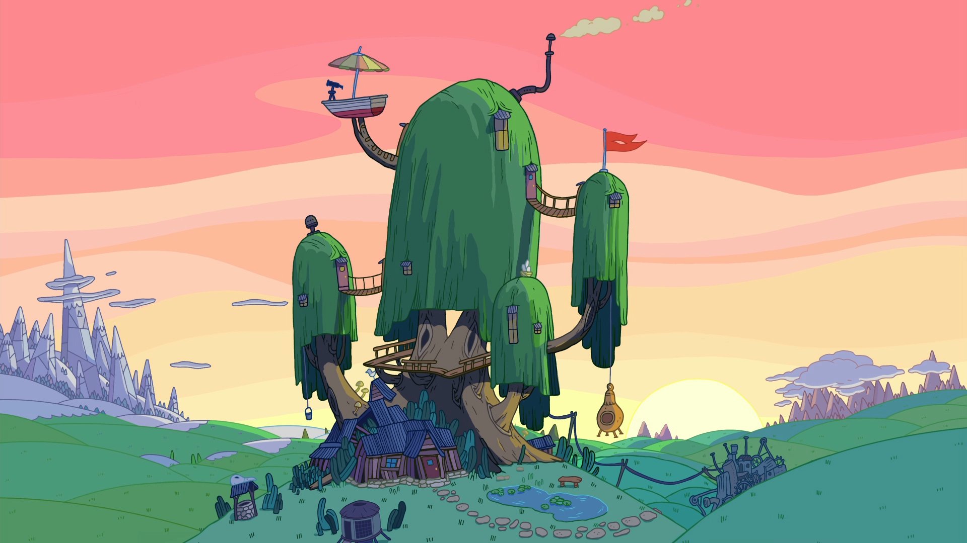 Adventure Time Cartoon Cartoon Network Tree House 1920x1080
