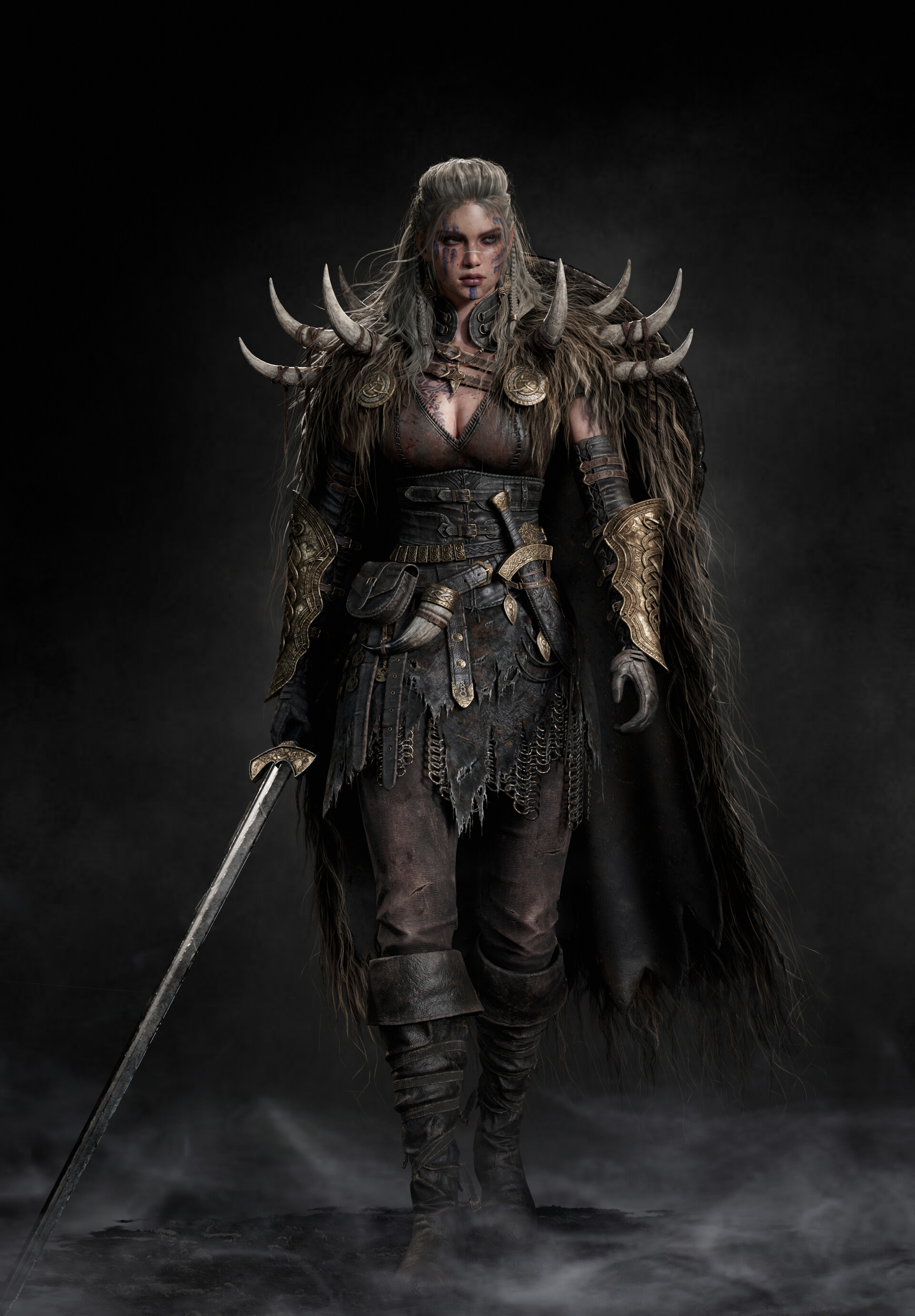 Kim Subeen CGi Women Vikings Warrior Spikes 1920x2760