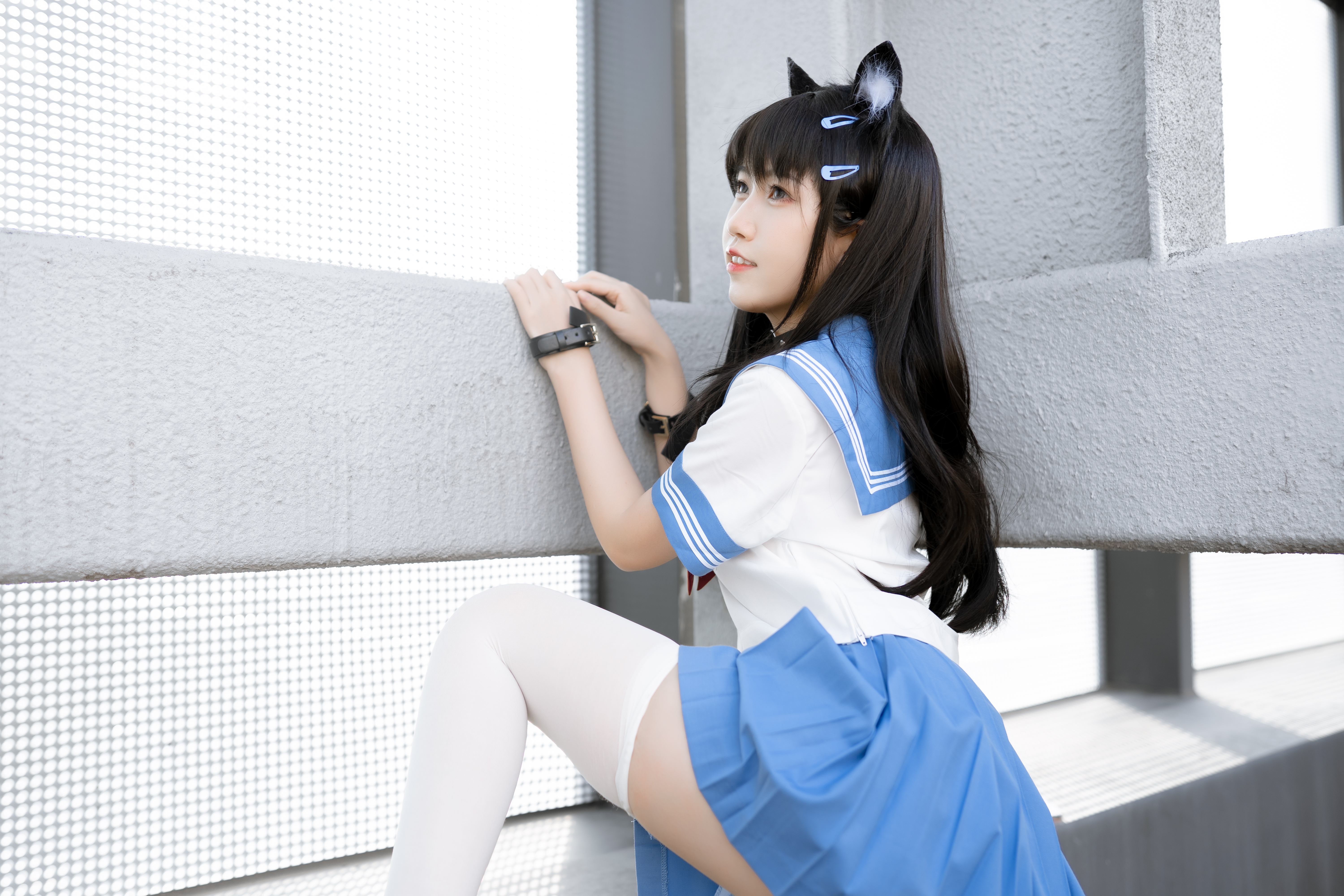 Black Hair Cat Ears Asian 6000x4000