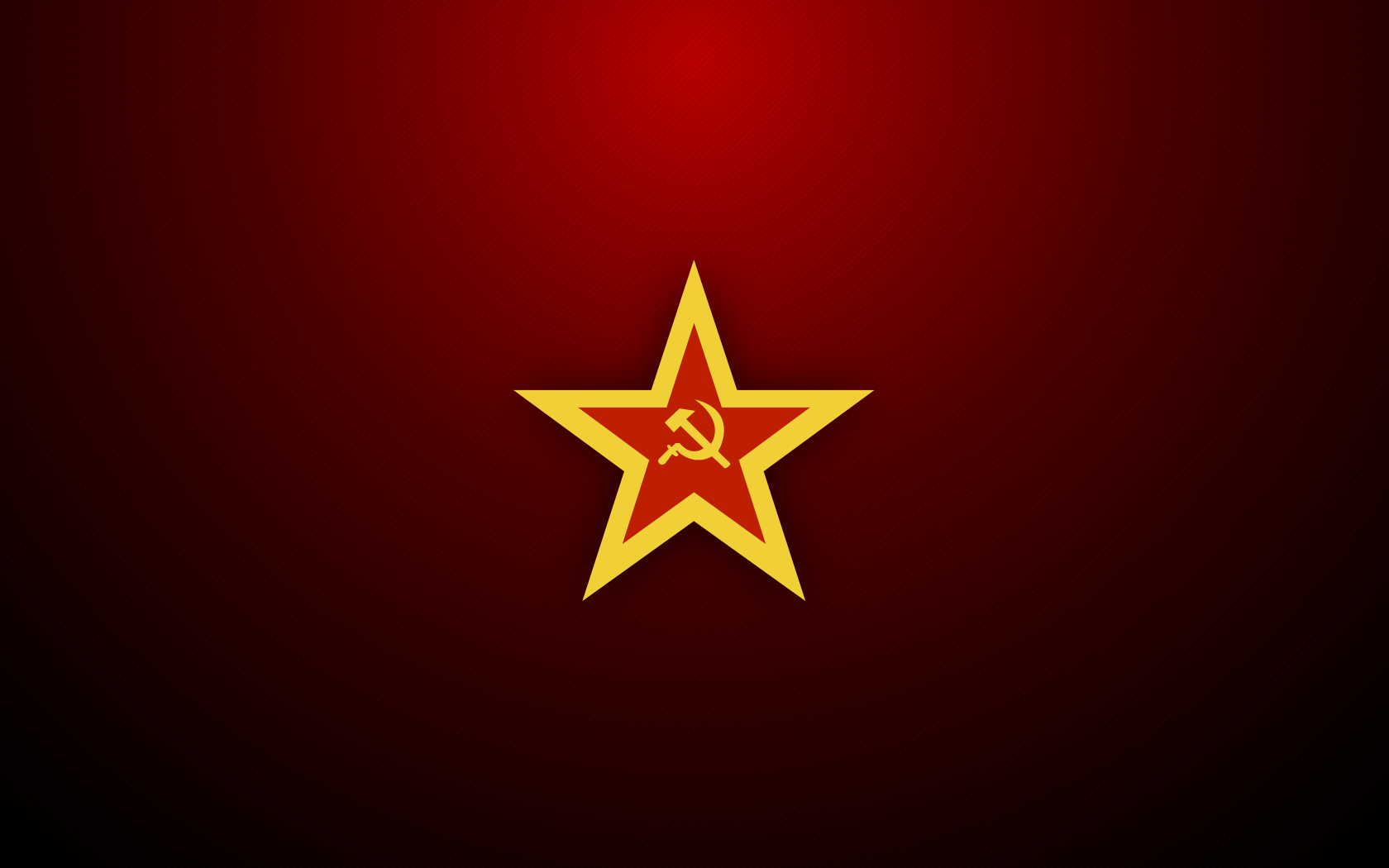 Red Communism Simple Background Minimalism Hammer And Sickle Red Star Gradient World History 1680x1050