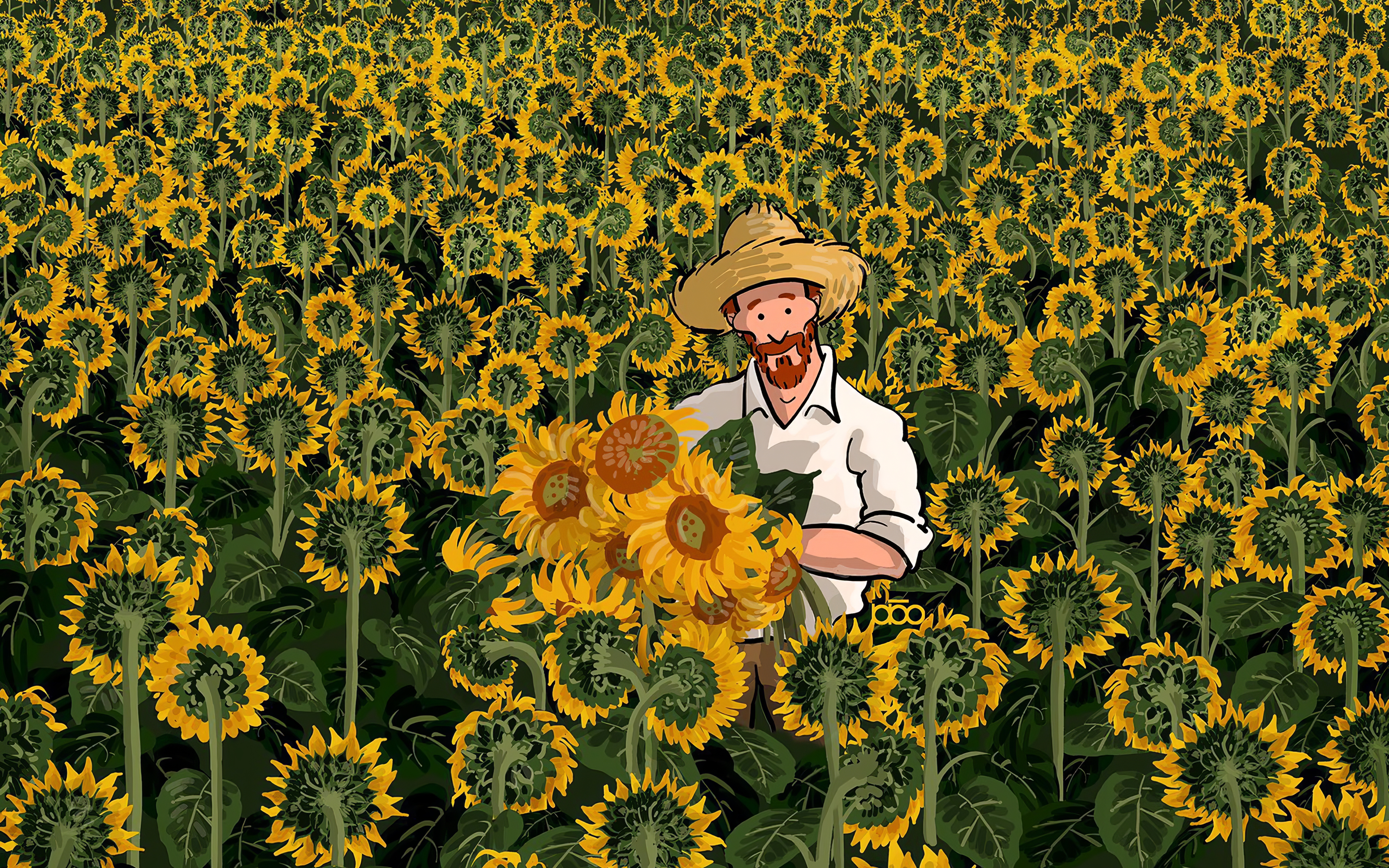 Alireza Karimi Moghaddam Vincent Van Gogh Sunflowers 4378x2736