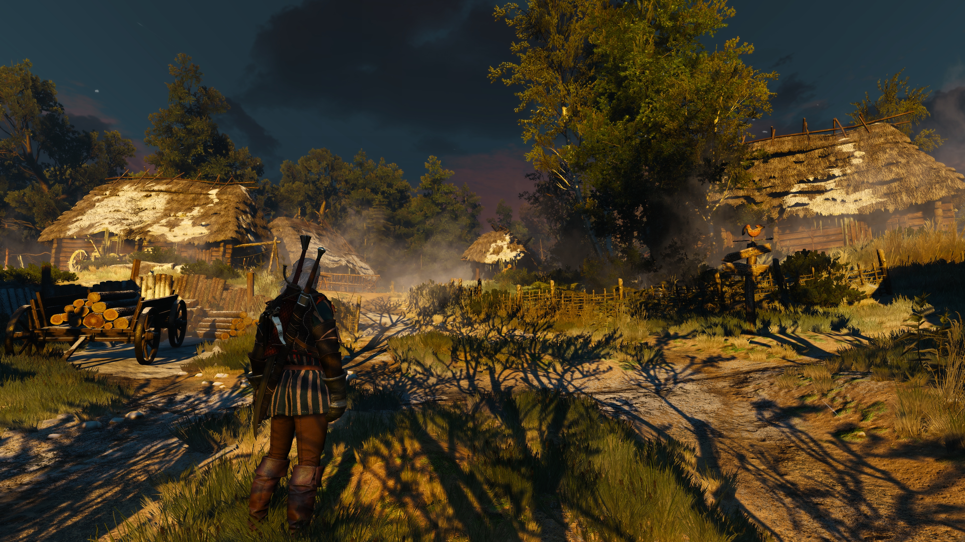 The Witcher 3 Wild Hunt Screen Shot Video Games Trees Geralt Of Rivia 3840x2160