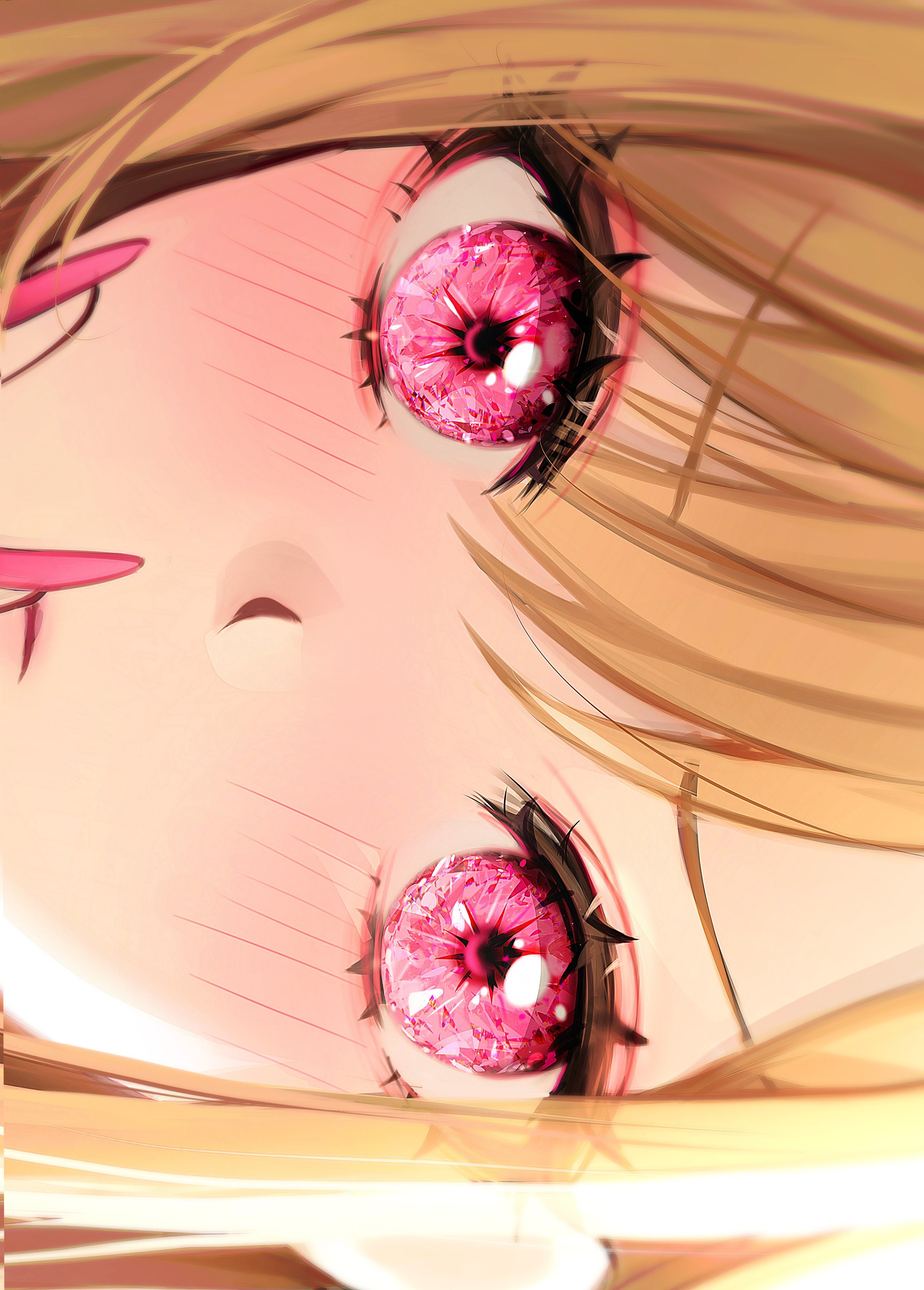 Anime Girls Eyes Pink Eyes Blonde Bangs Sparkles Sono Bisque Doll Wa Koi Wo Suru 2764x3857