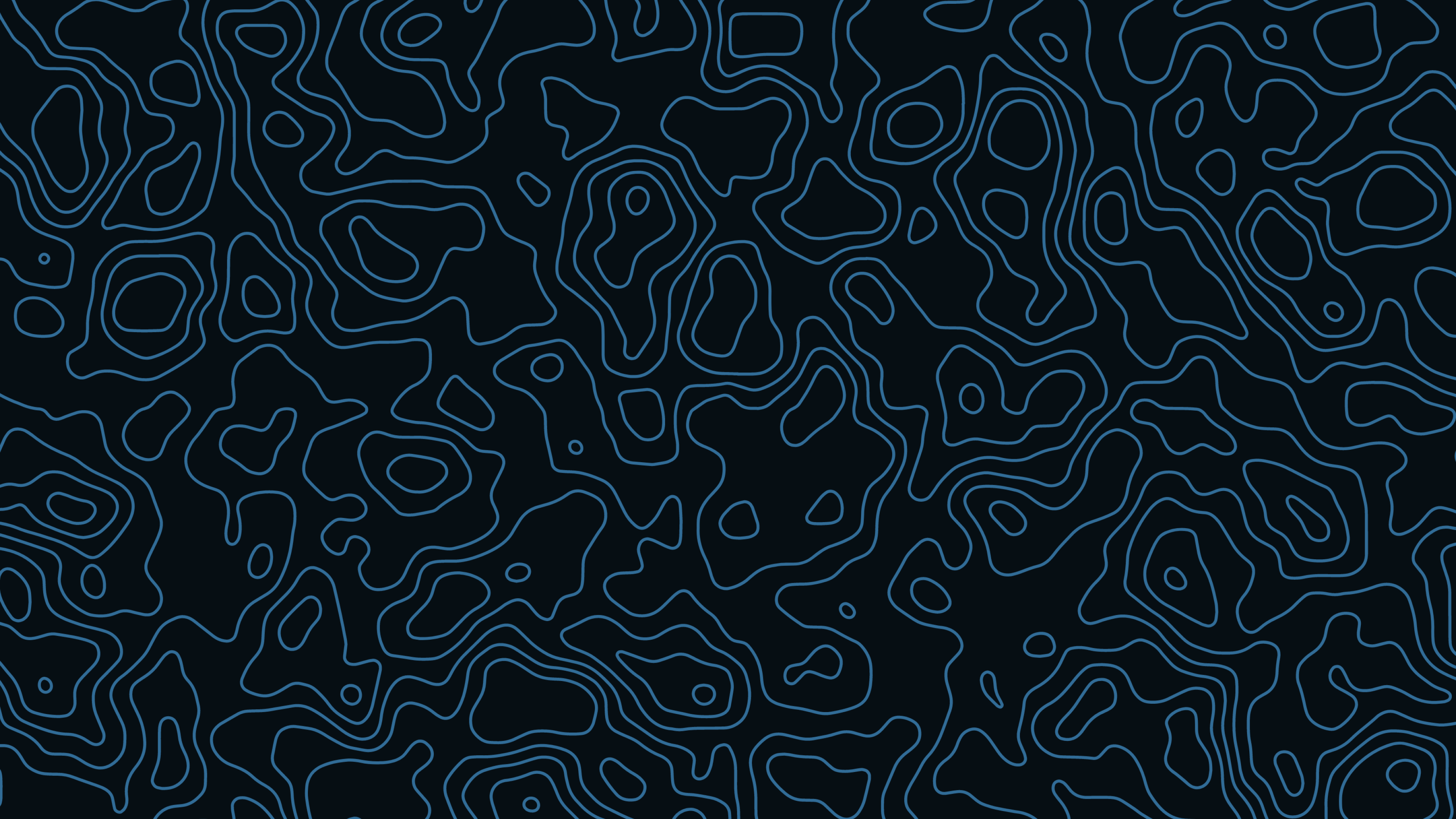 Topography Line Art Simple Background Dark Background Blue Minimalism 3840x2160
