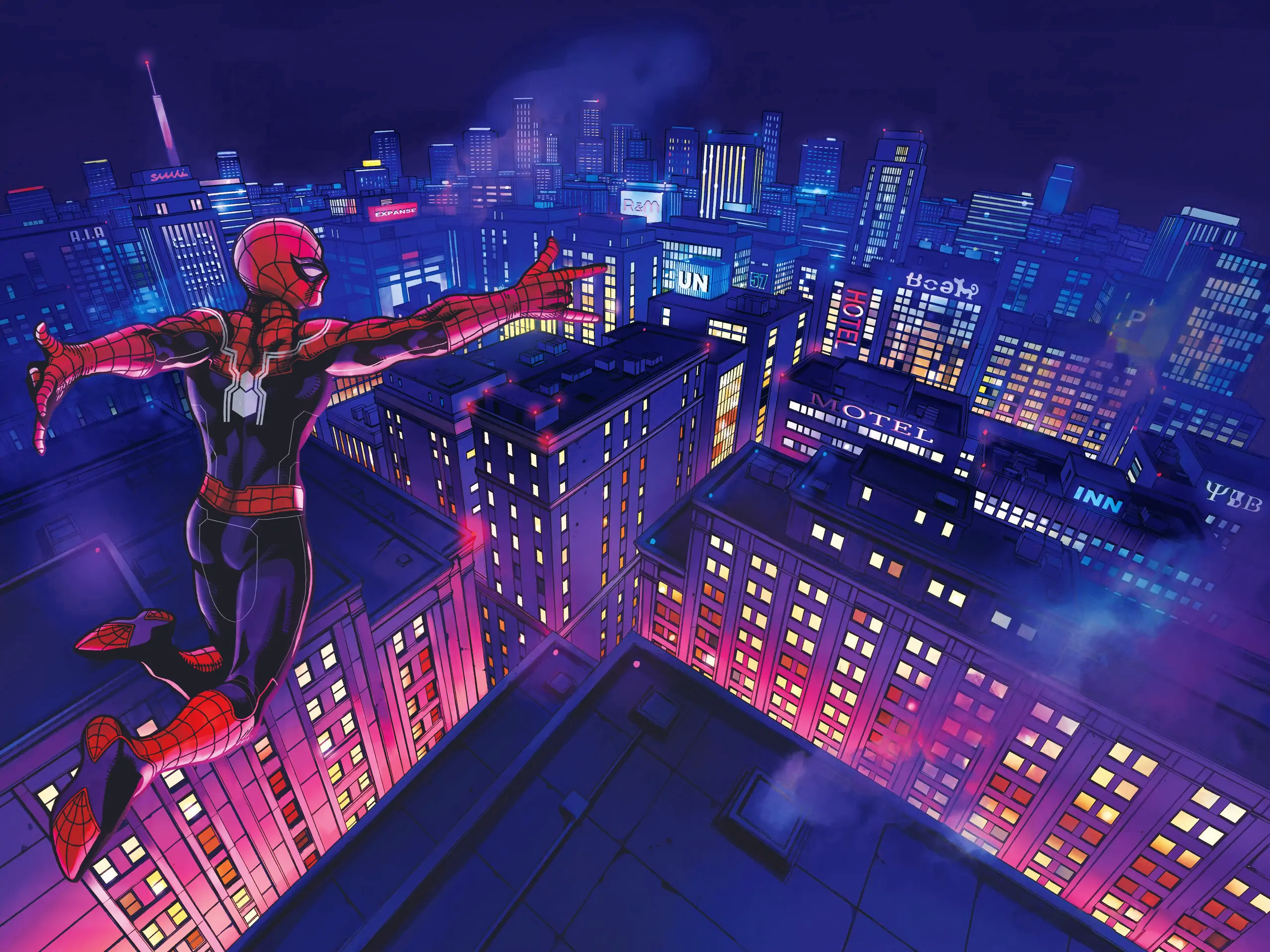 Spider Man Manga Comics City 2560x1920