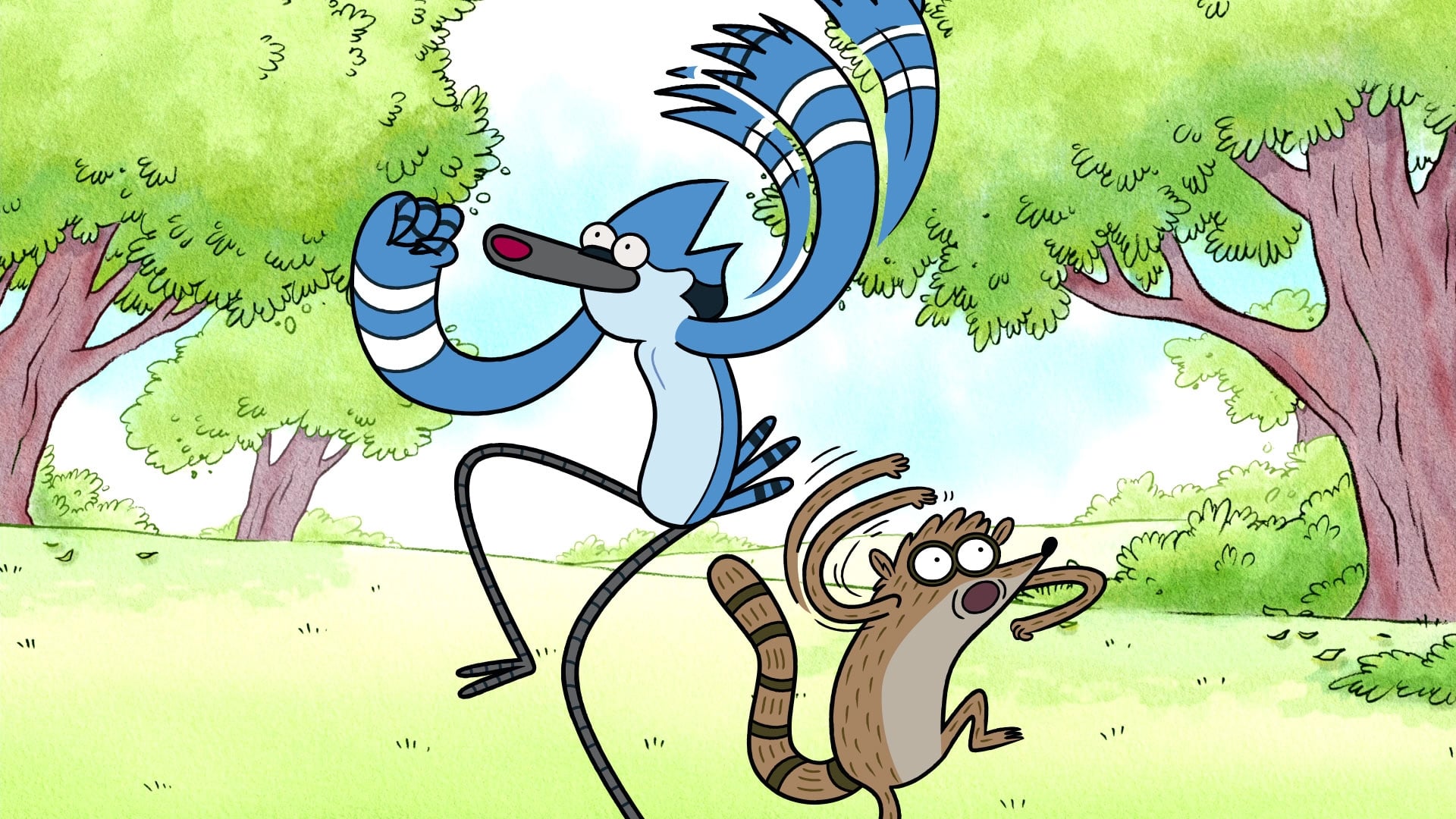 Regular Show Rigby Mordecai 1920x1080