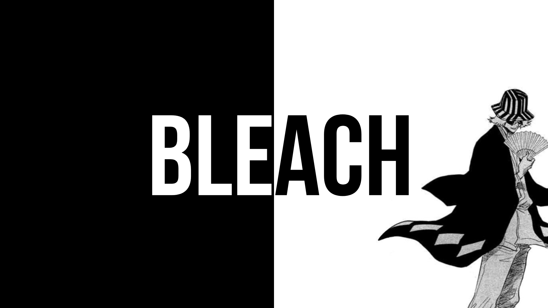 Bleach Anime Boys Monochrome Simple Background Urahara Kisuke 1920x1080