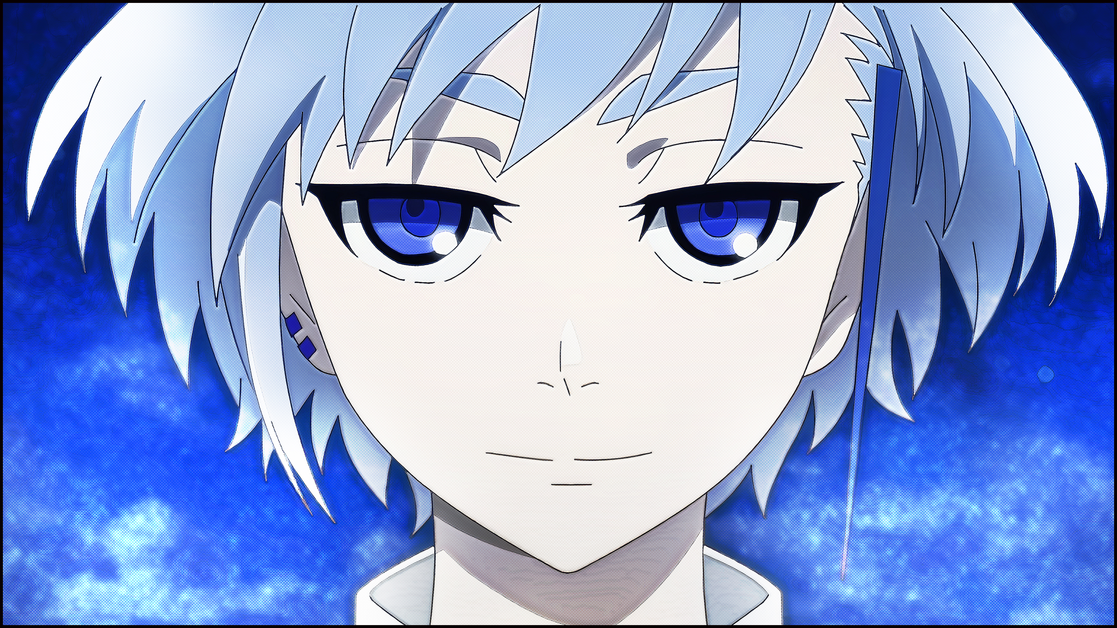 Tower Of God Blue Hair Blue Handkerchief Anime Boys 3840x2160