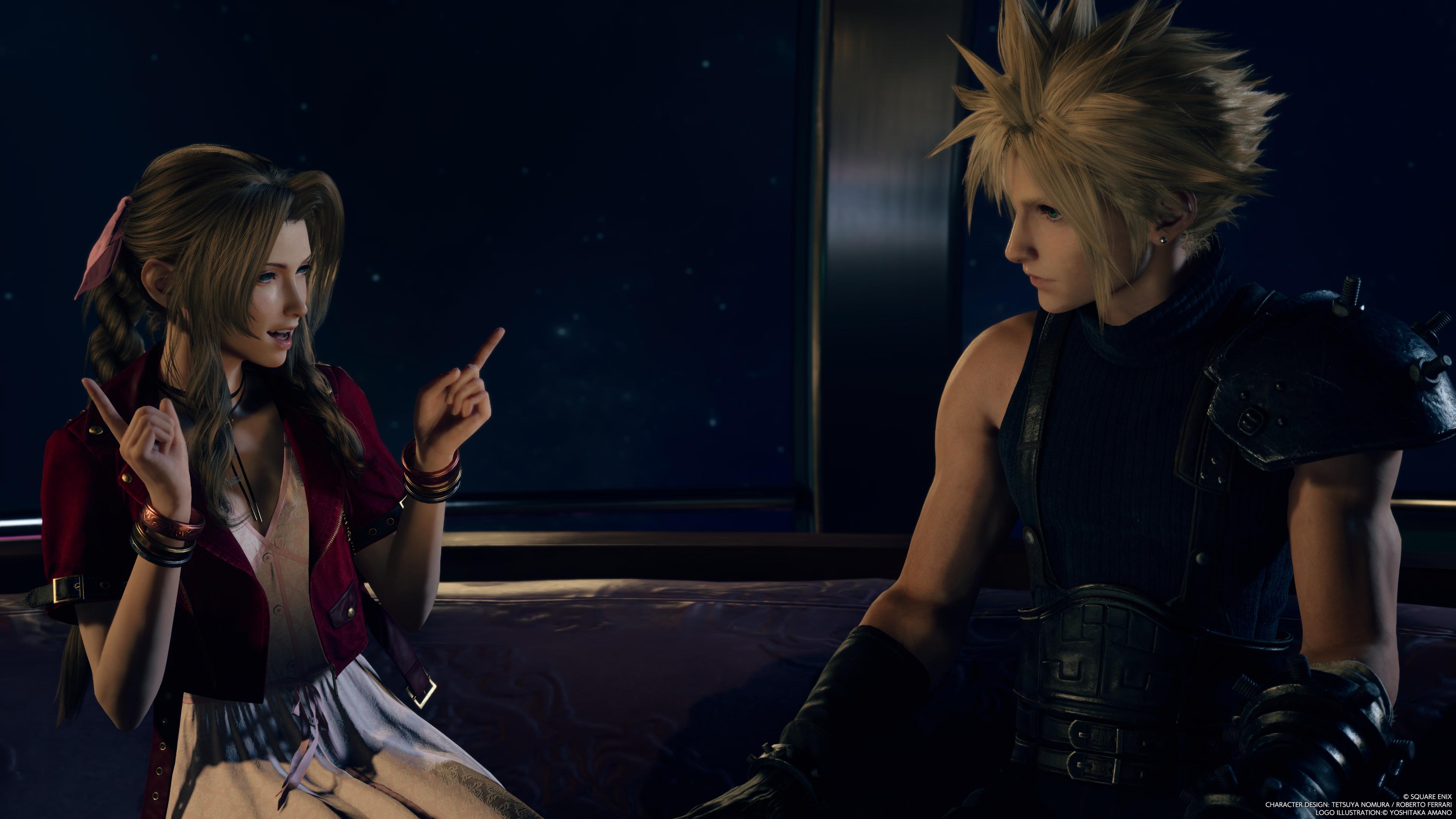 Final Fantasy Vii Rebirth Cloud Strife Aerith Gainsborough 3840x2160