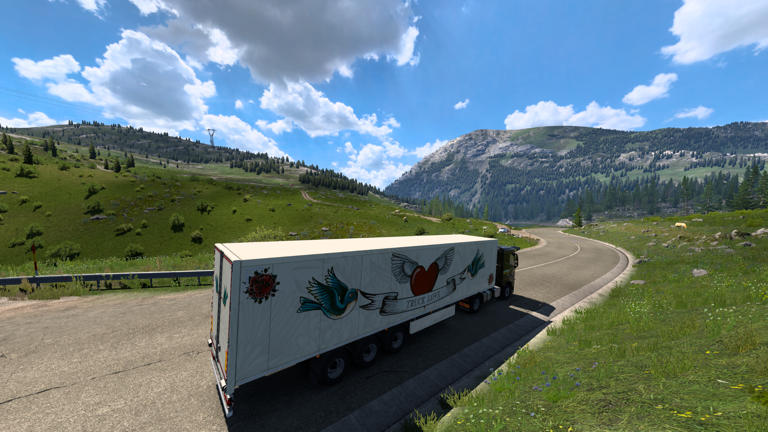Euro Truck Simulator 2 Euro Truck Simulator Volvo Truck SCS Software Video Games Digital Art 2560x1440