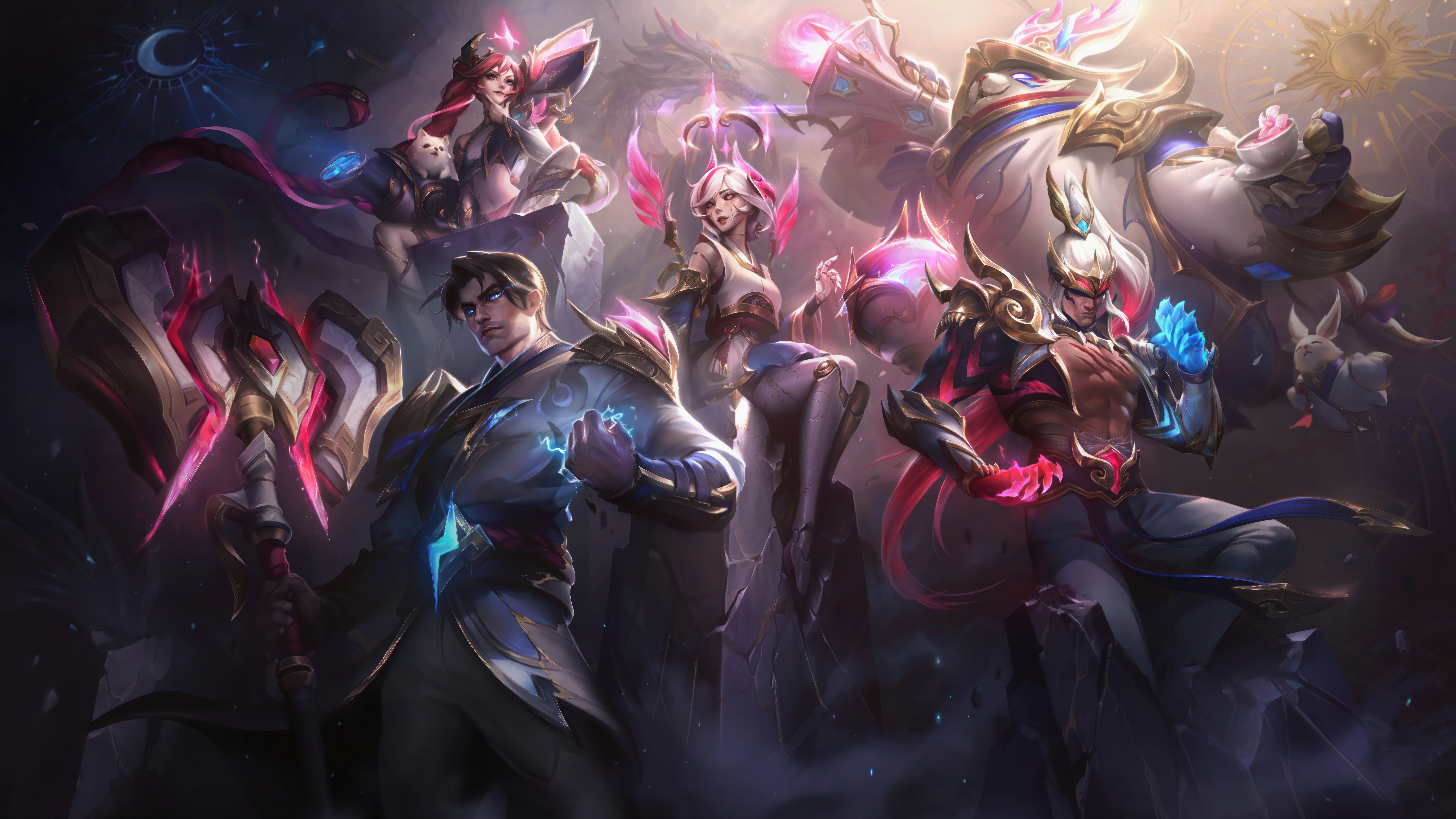 Jayce League Of Legends Orianna League Of Legends Lee Sin League Of Legends Jinx League Of Legends B 7680x4320